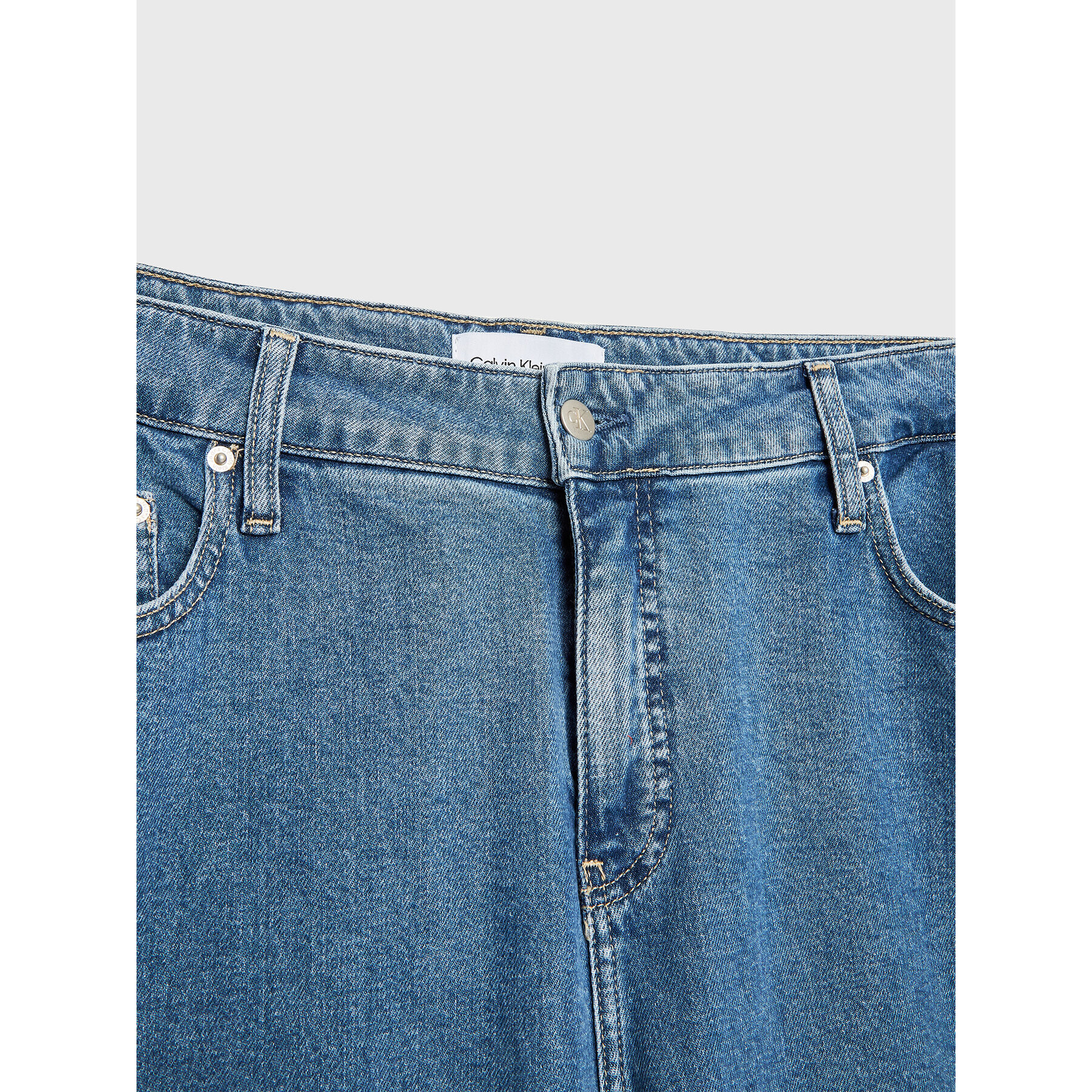 Calvin Klein Jeans Дънки J20J220882 Син Mom Fit - Pepit.bg