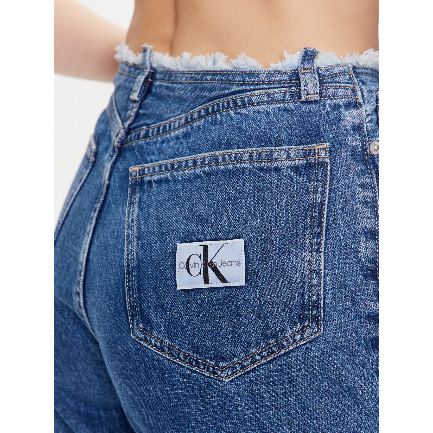 Calvin Klein Jeans Дънки J20J221223 Син Slim Fit - Pepit.bg