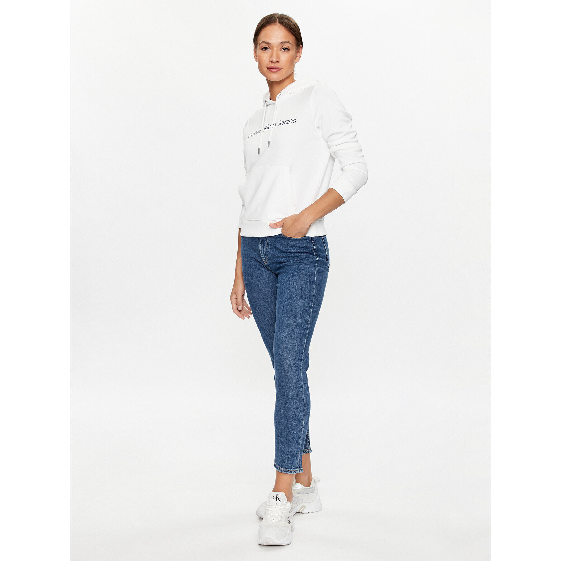 Calvin Klein Jeans Дънки J20J221249 Син Mom Fit - Pepit.bg