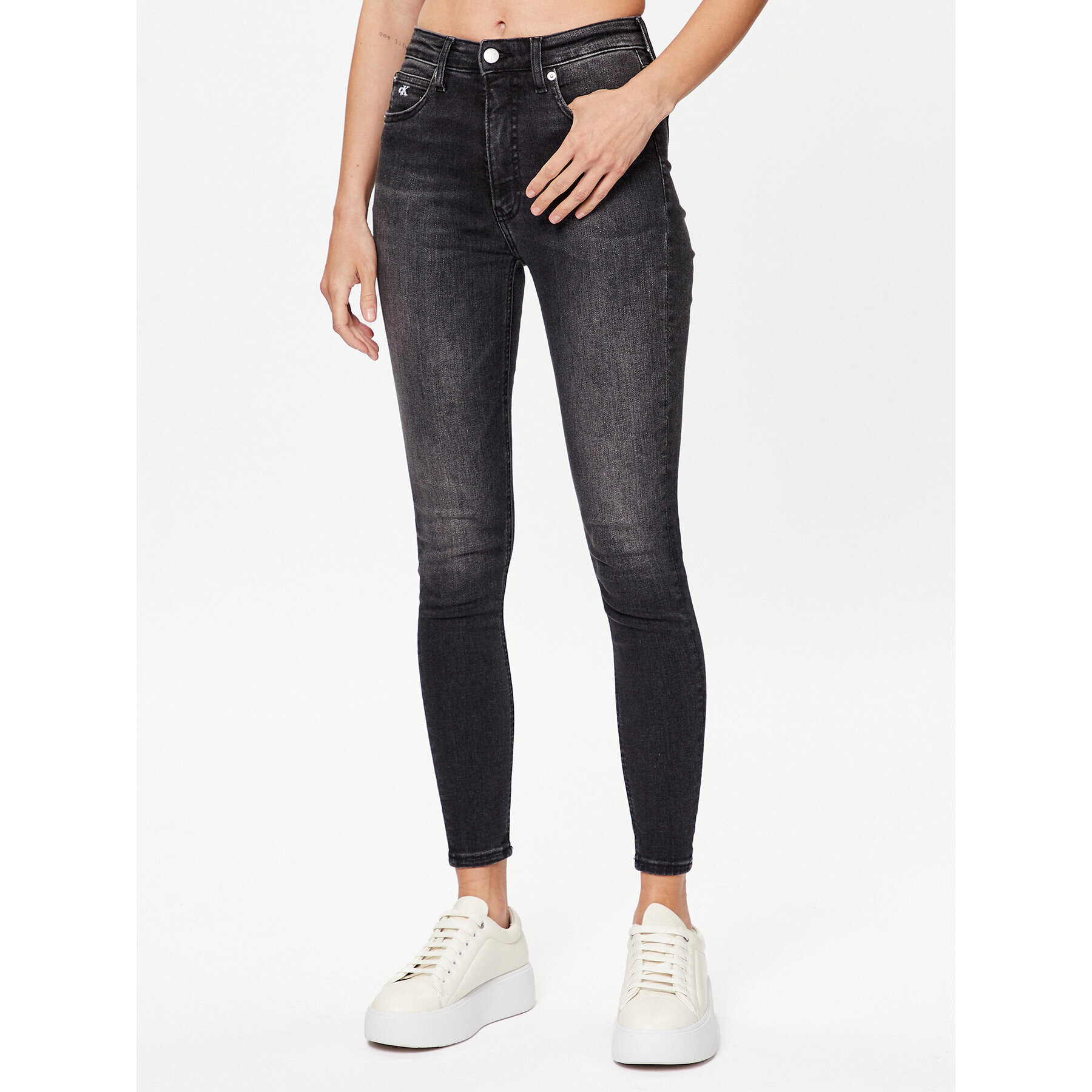 Calvin Klein Jeans Дънки J20J221254 Черен Skinny Fit - Pepit.bg