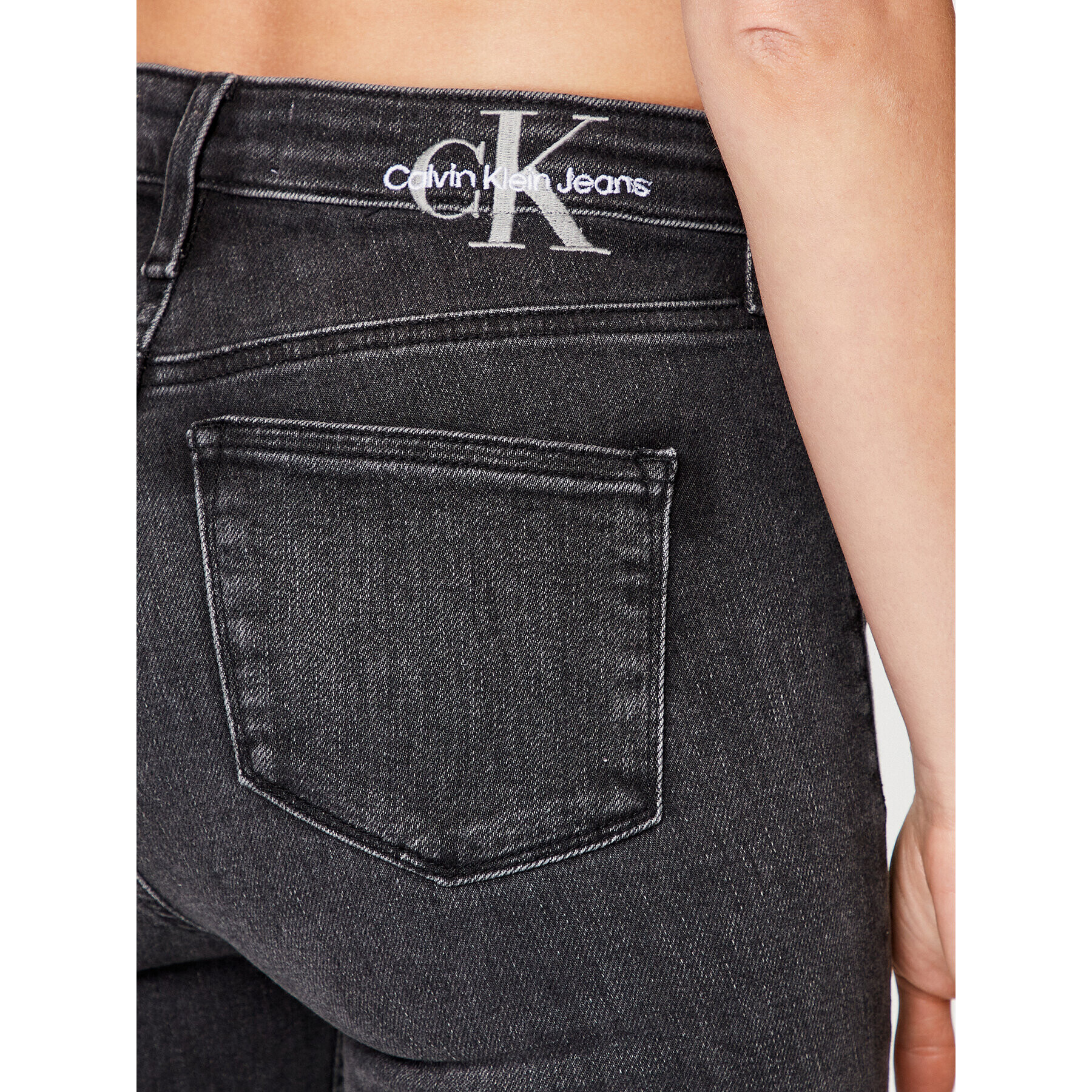 Calvin Klein Jeans Дънки J20J221254 Черен Skinny Fit - Pepit.bg