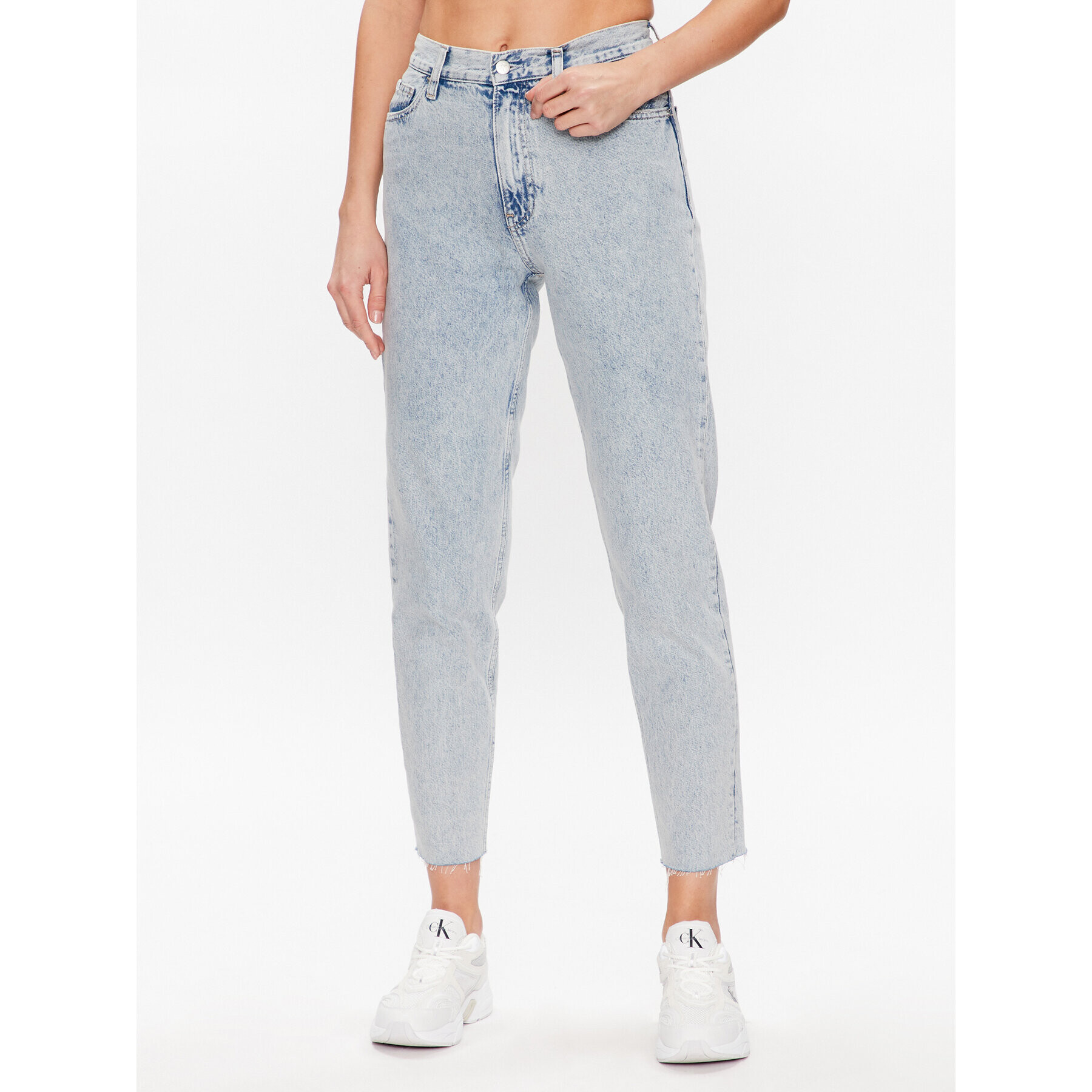Calvin Klein Jeans Дънки J20J221255 Син Mom Fit - Pepit.bg