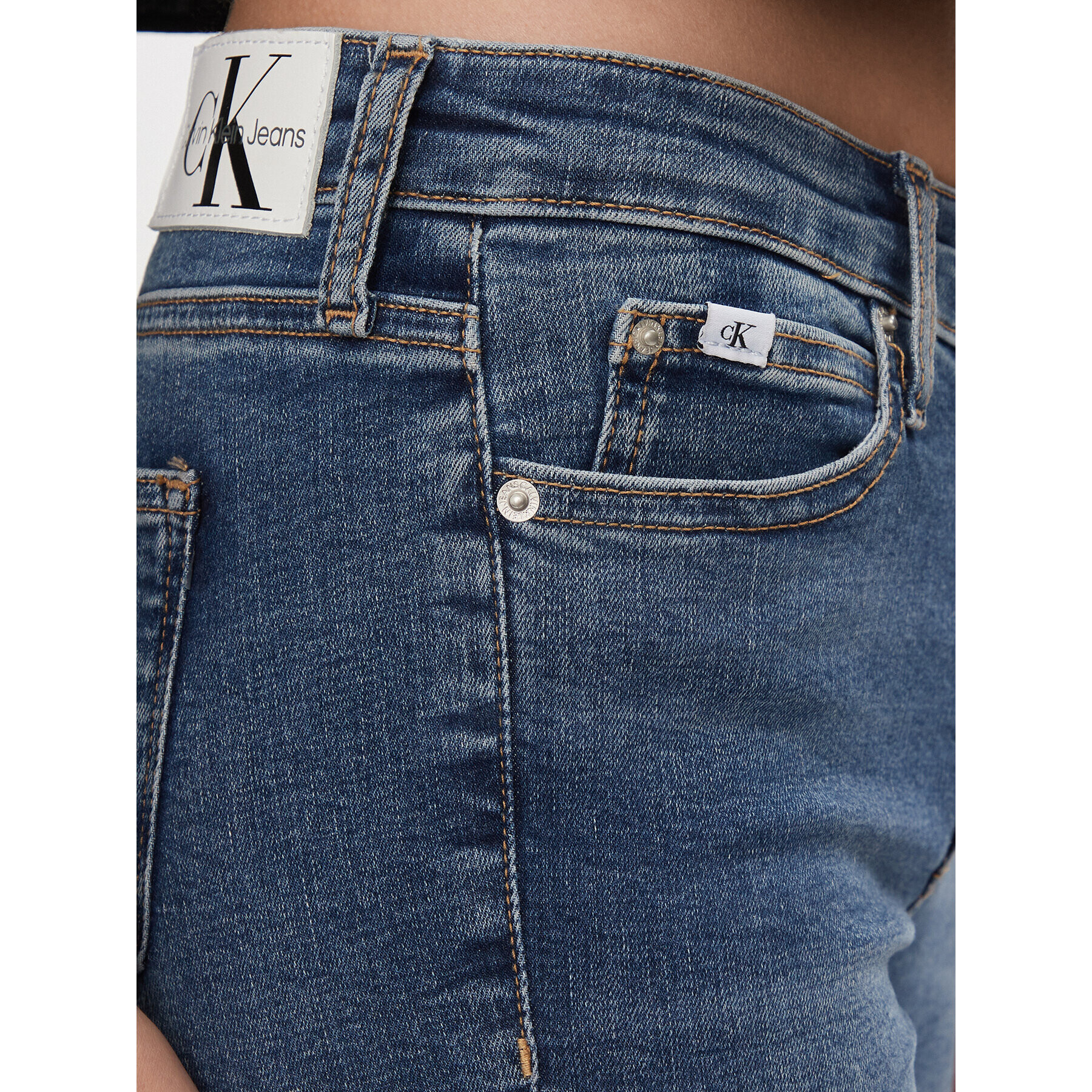 Calvin Klein Jeans Дънки J20J221581 Син Skinny Fit - Pepit.bg