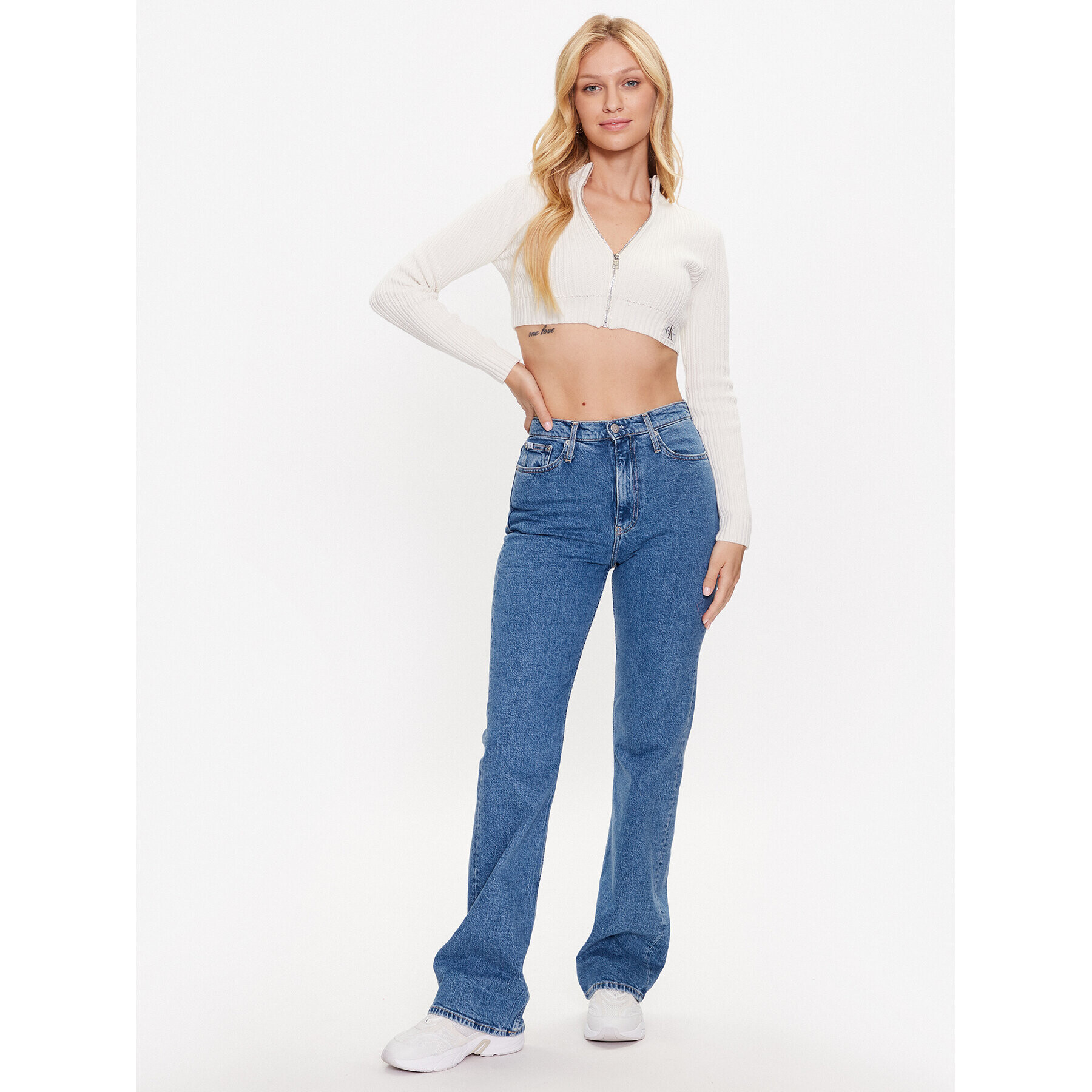 Calvin Klein Jeans Дънки J20J221683 Син Straight Leg - Pepit.bg