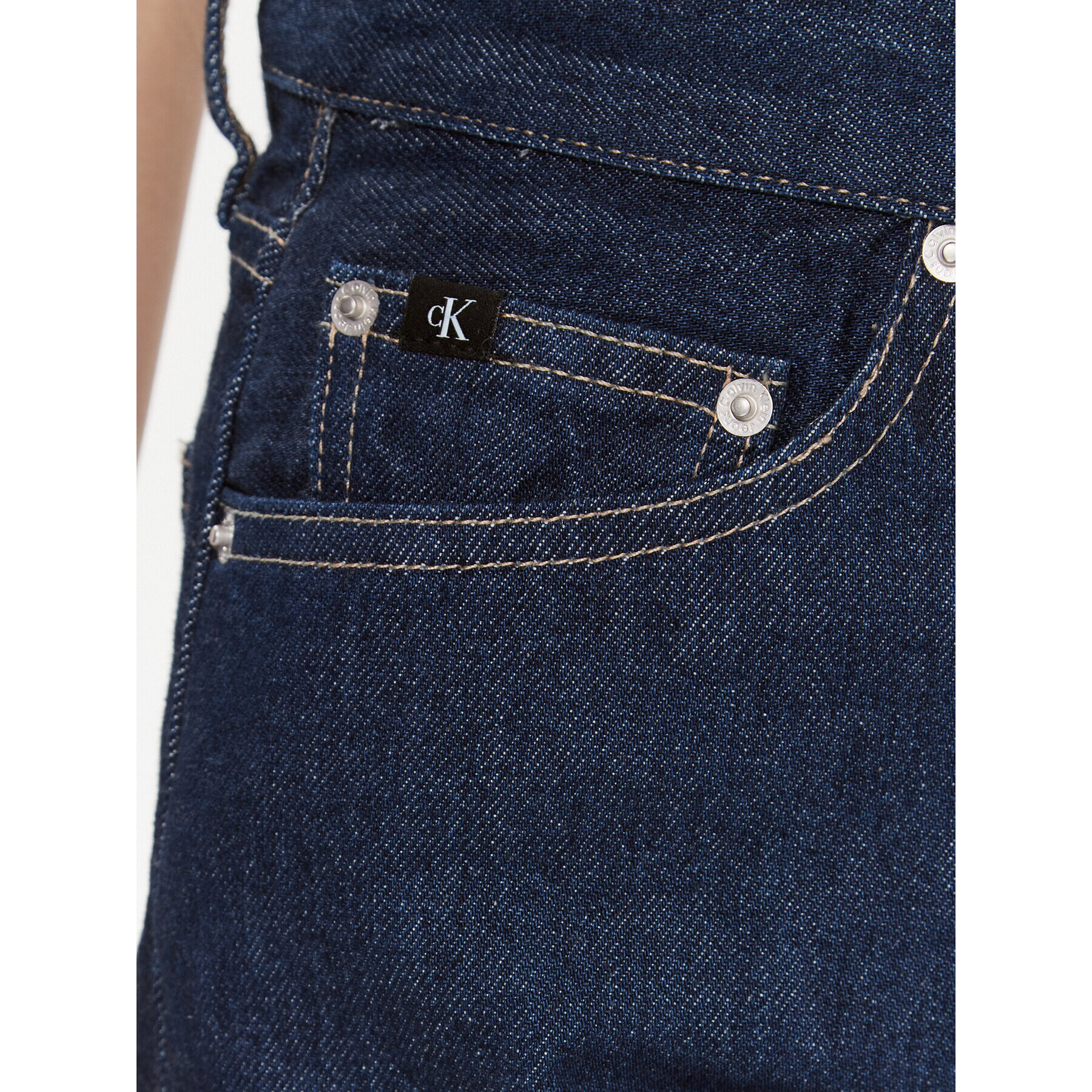 Calvin Klein Jeans Дънки J20J221785 Тъмносин Straight Fit - Pepit.bg