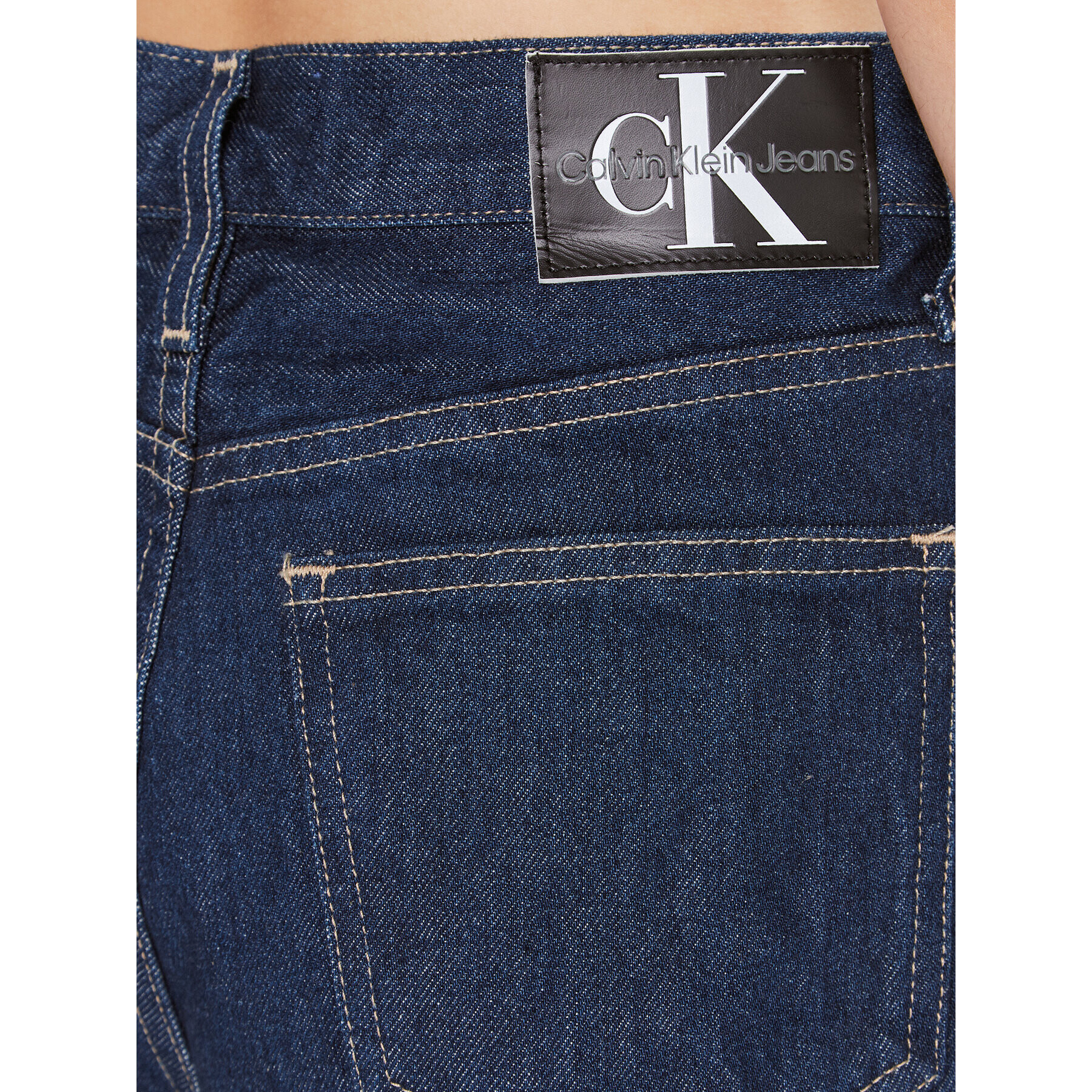 Calvin Klein Jeans Дънки J20J221785 Тъмносин Straight Fit - Pepit.bg