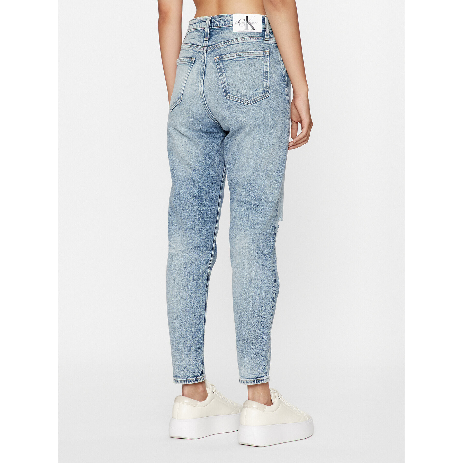 Calvin Klein Jeans Дънки J20J221790 Син Mom Fit - Pepit.bg