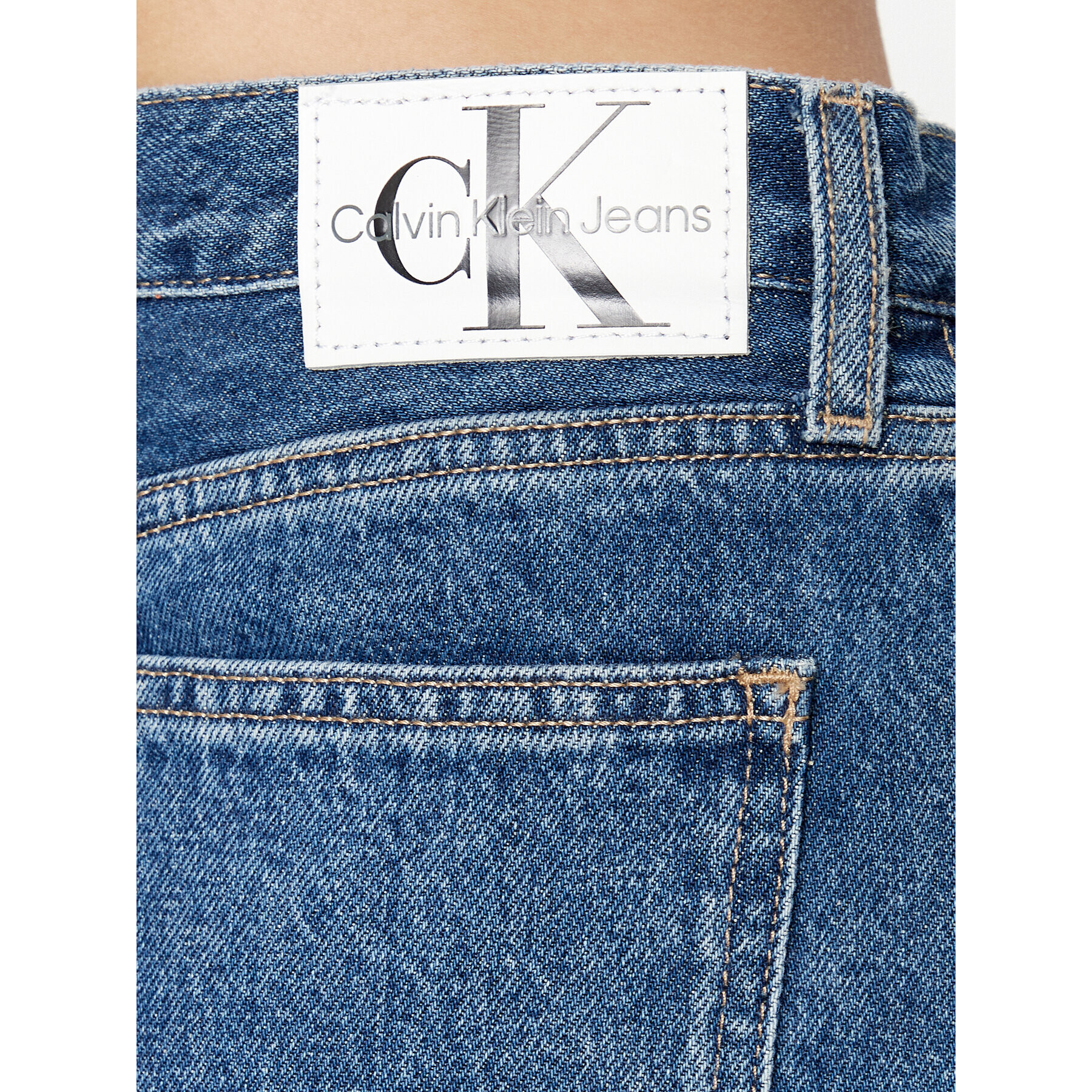 Calvin Klein Jeans Дънки J20J221796 Син Straight Fit - Pepit.bg