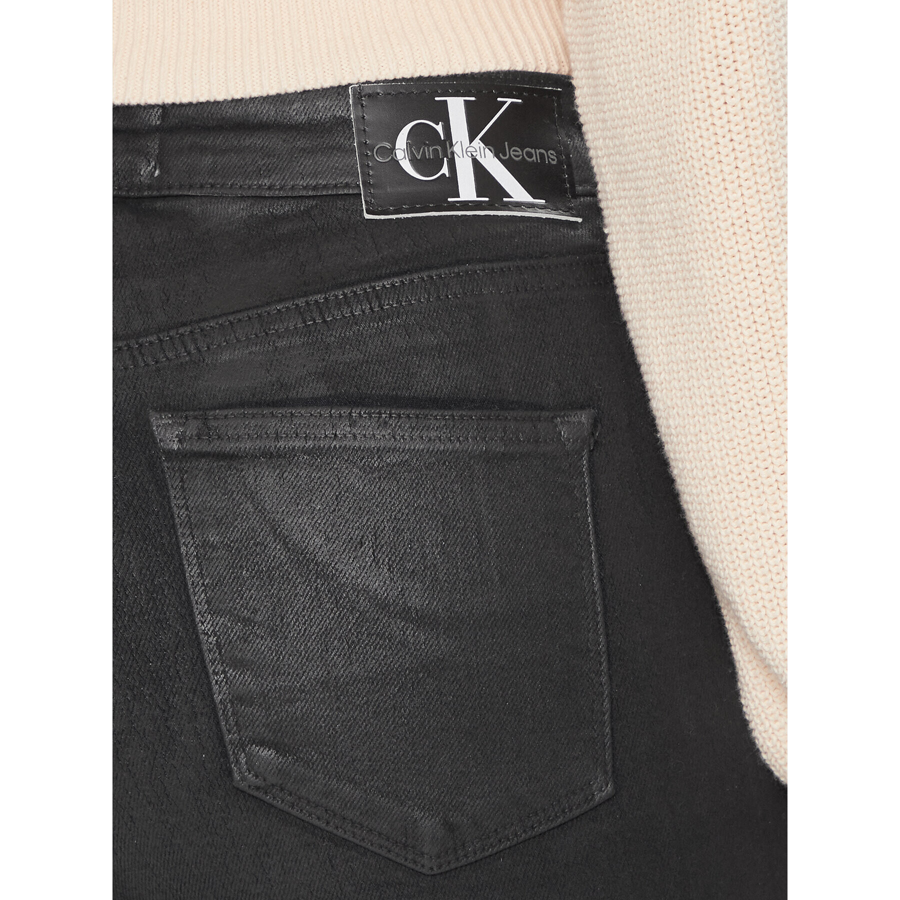 Calvin Klein Jeans Дънки J20J222135 Черен Skinny Fit - Pepit.bg