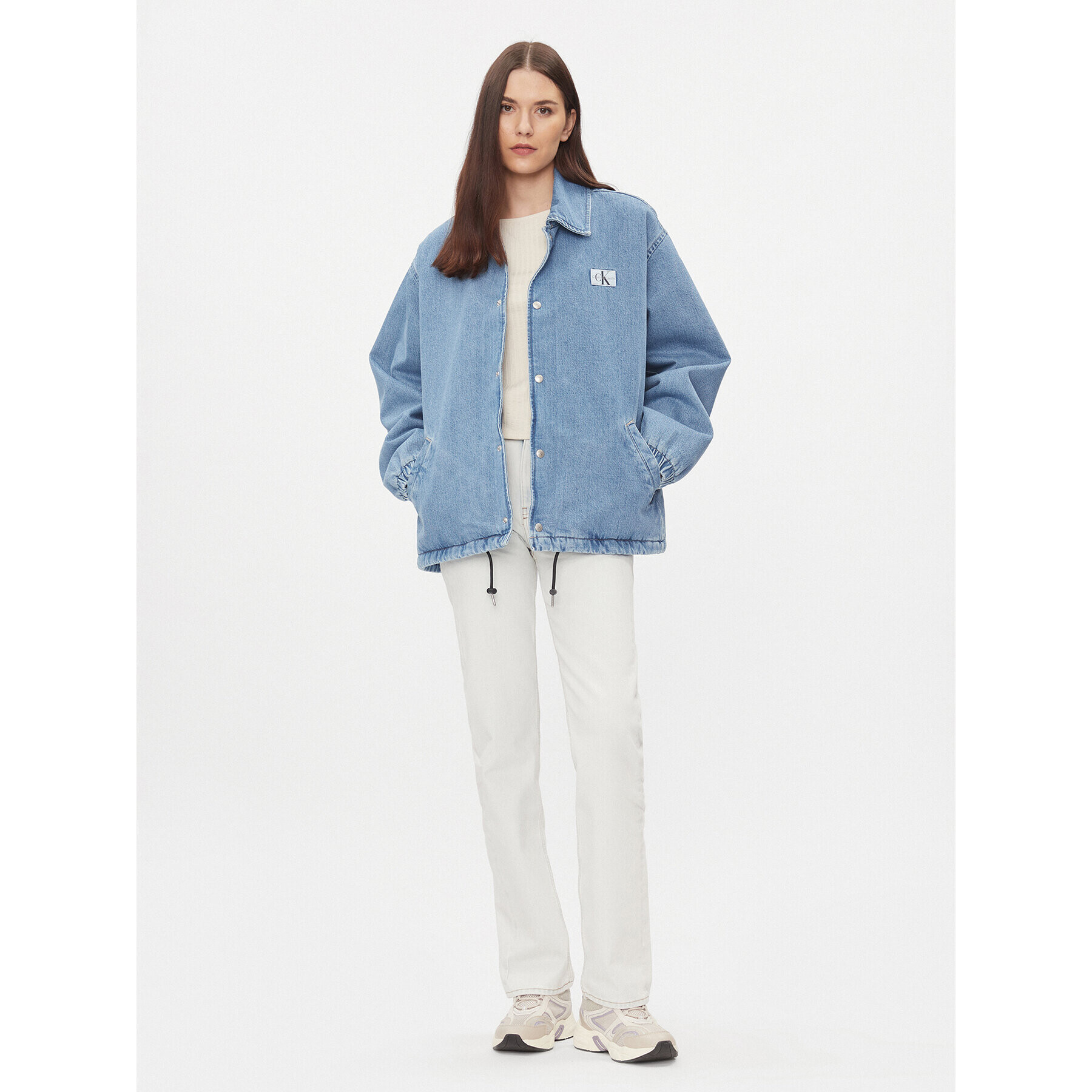 Calvin Klein Jeans Дънки J20J222139 Син Straight Fit - Pepit.bg