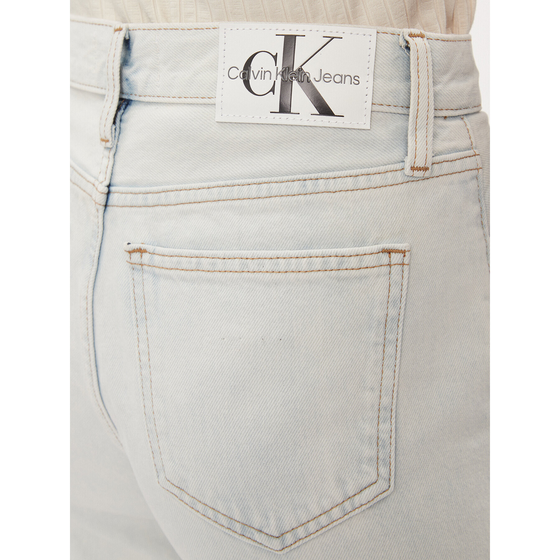 Calvin Klein Jeans Дънки J20J222139 Син Straight Fit - Pepit.bg