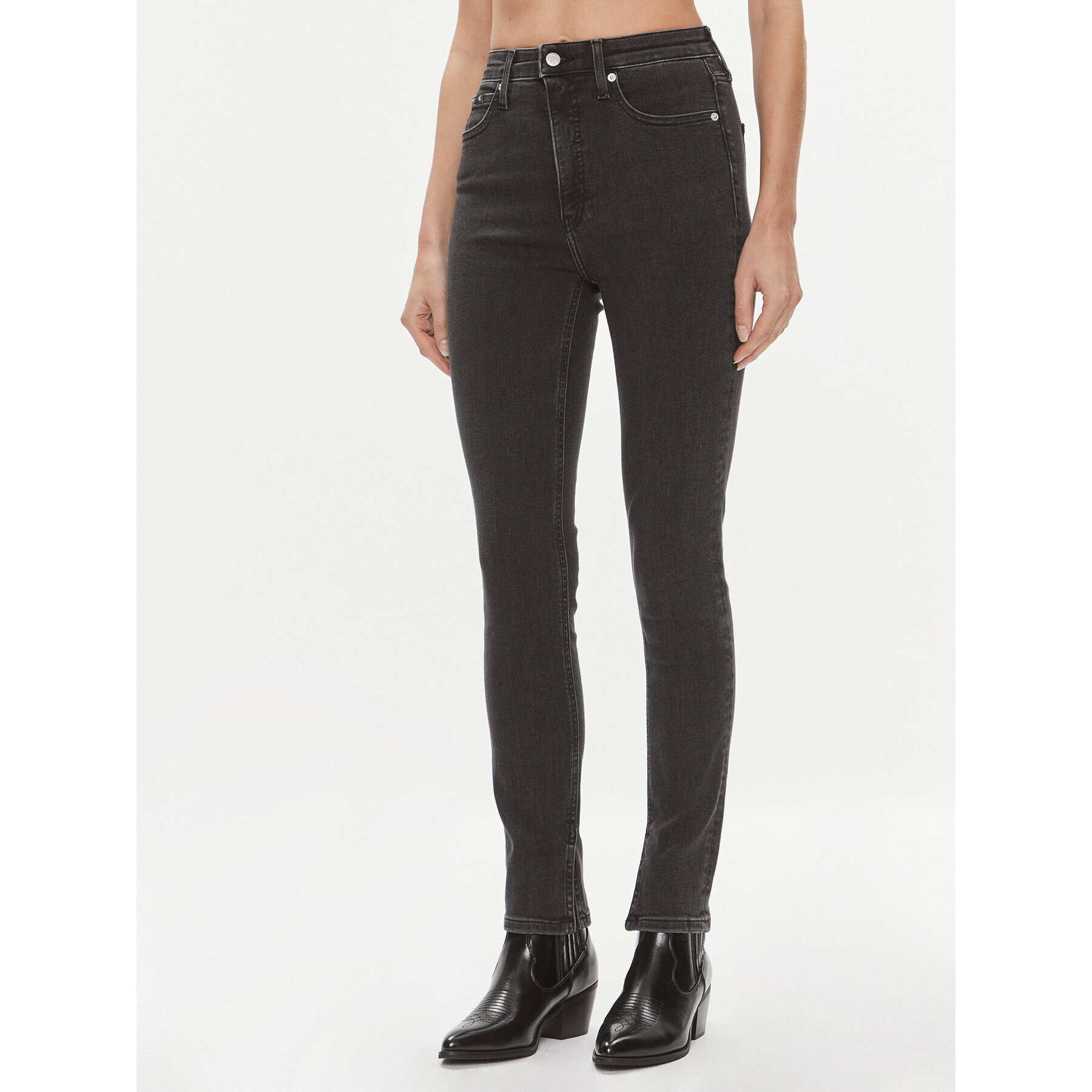 Calvin Klein Jeans Дънки J20J222141 Черен Skinny Fit - Pepit.bg