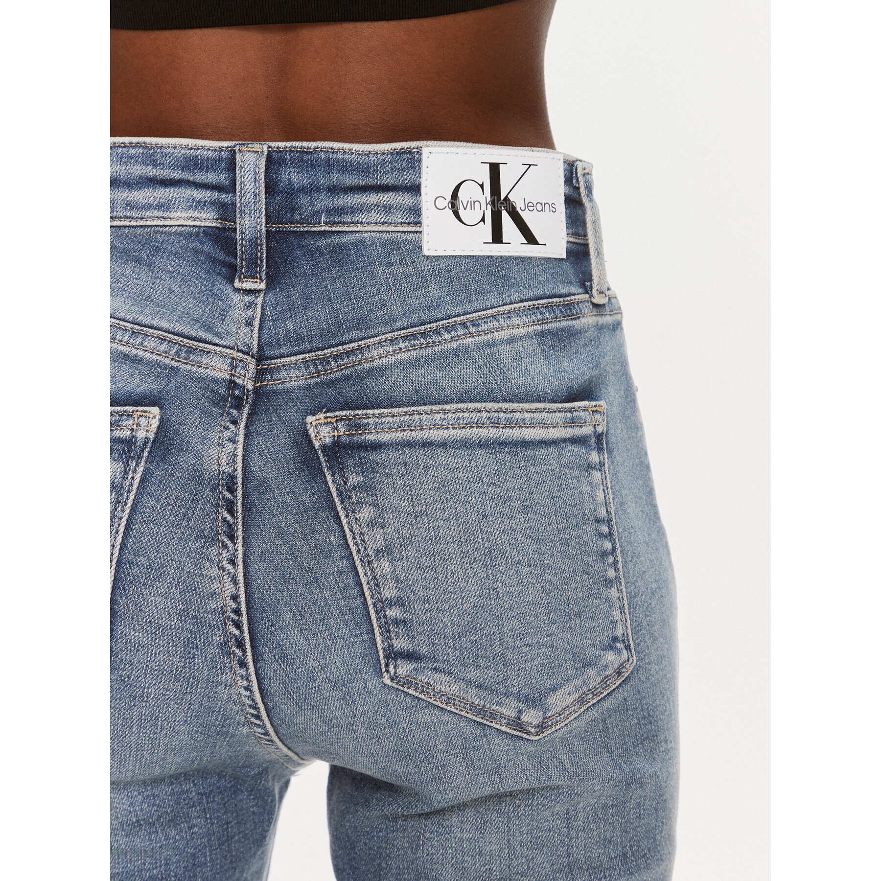 Calvin Klein Jeans Дънки J20J222143 Син Skinny Fit - Pepit.bg