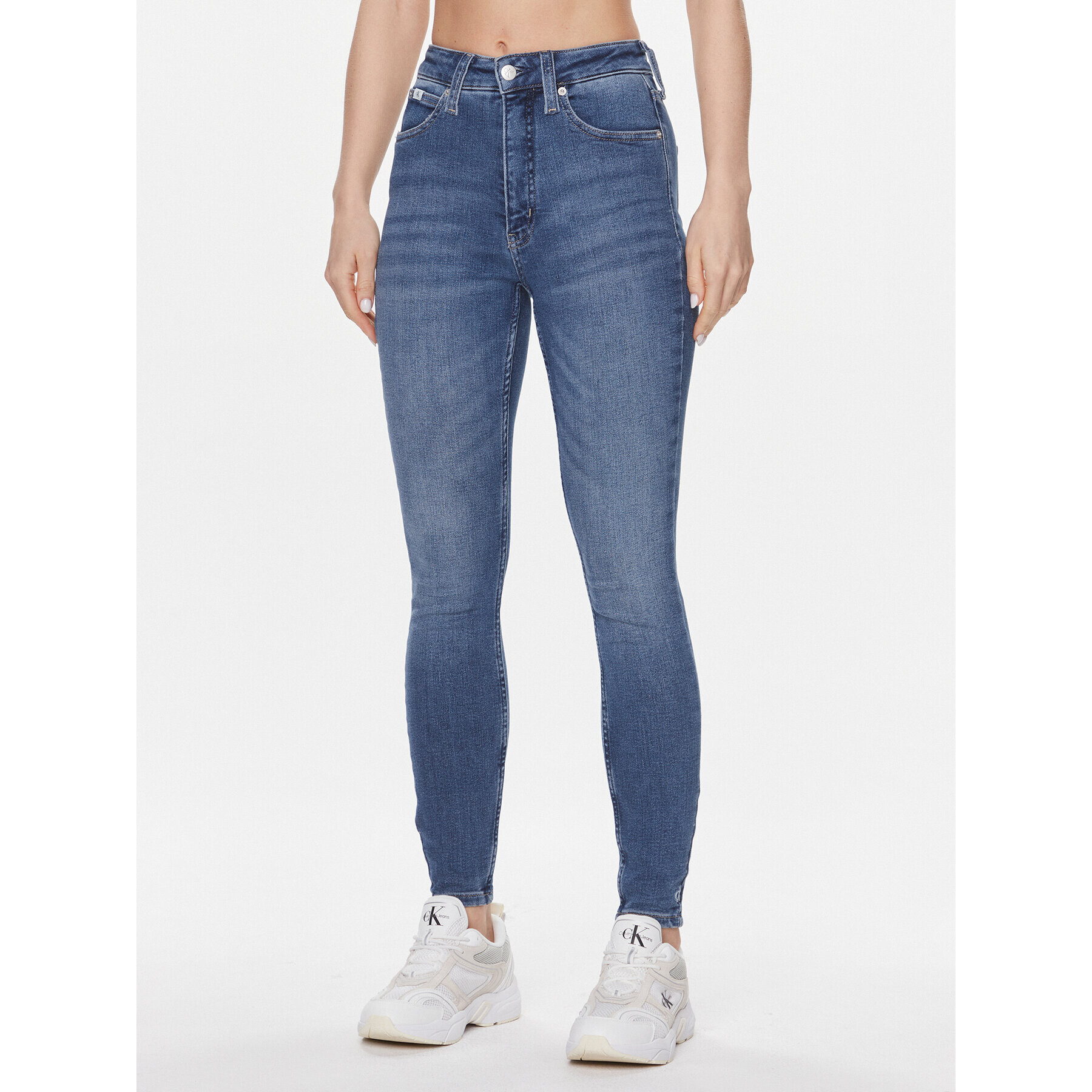 Calvin Klein Jeans Дънки J20J222144 Син Super Skinny Fit - Pepit.bg