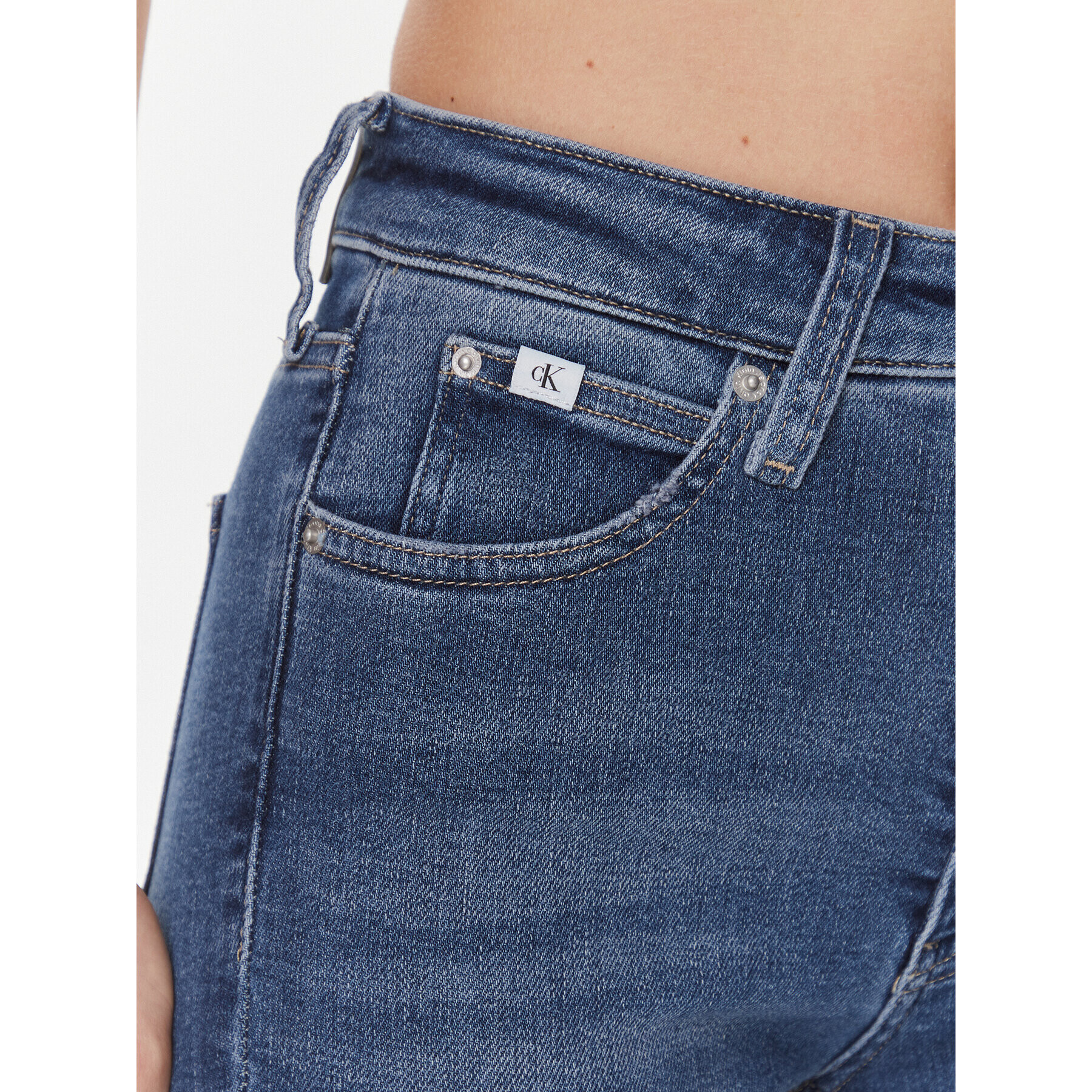 Calvin Klein Jeans Дънки J20J222144 Син Super Skinny Fit - Pepit.bg