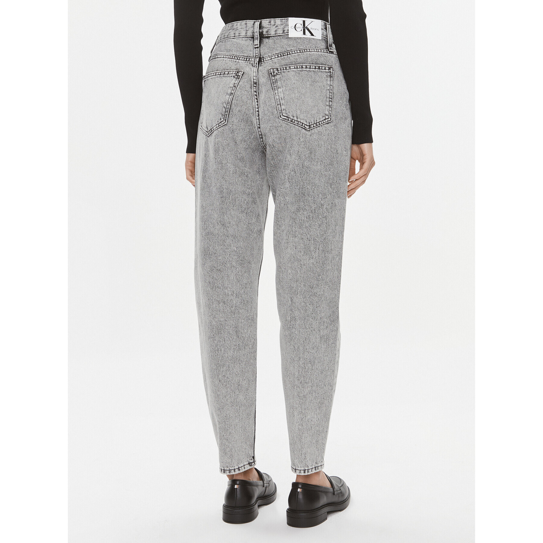 Calvin Klein Jeans Дънки J20J222152 Сив Mom Fit - Pepit.bg