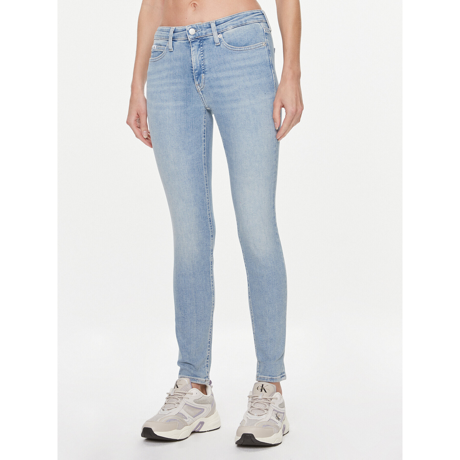 Calvin Klein Jeans Дънки J20J222444 Син Skinny Fit - Pepit.bg