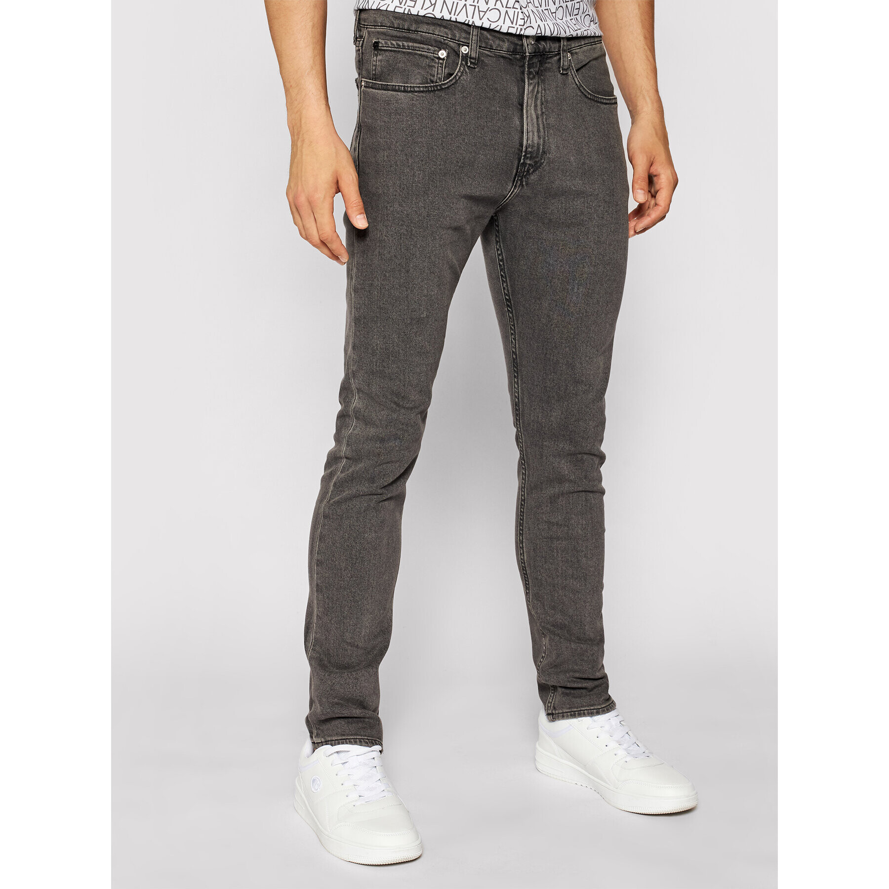 Calvin Klein Jeans Дънки J30J307724911 Сив Skinny Fit - Pepit.bg