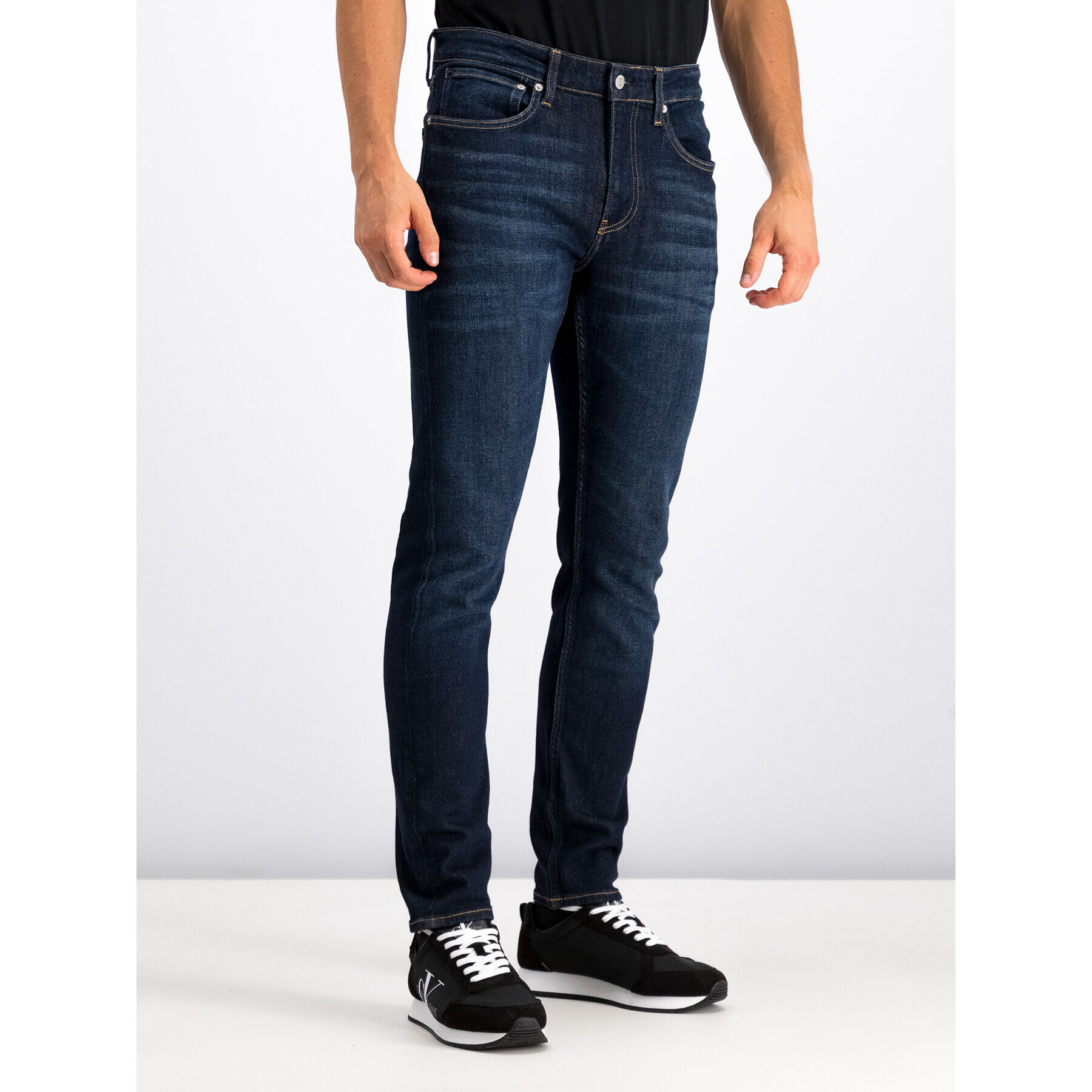 Calvin Klein Jeans Дънки J30J312911 Тъмносин Slim Taper Fit - Pepit.bg