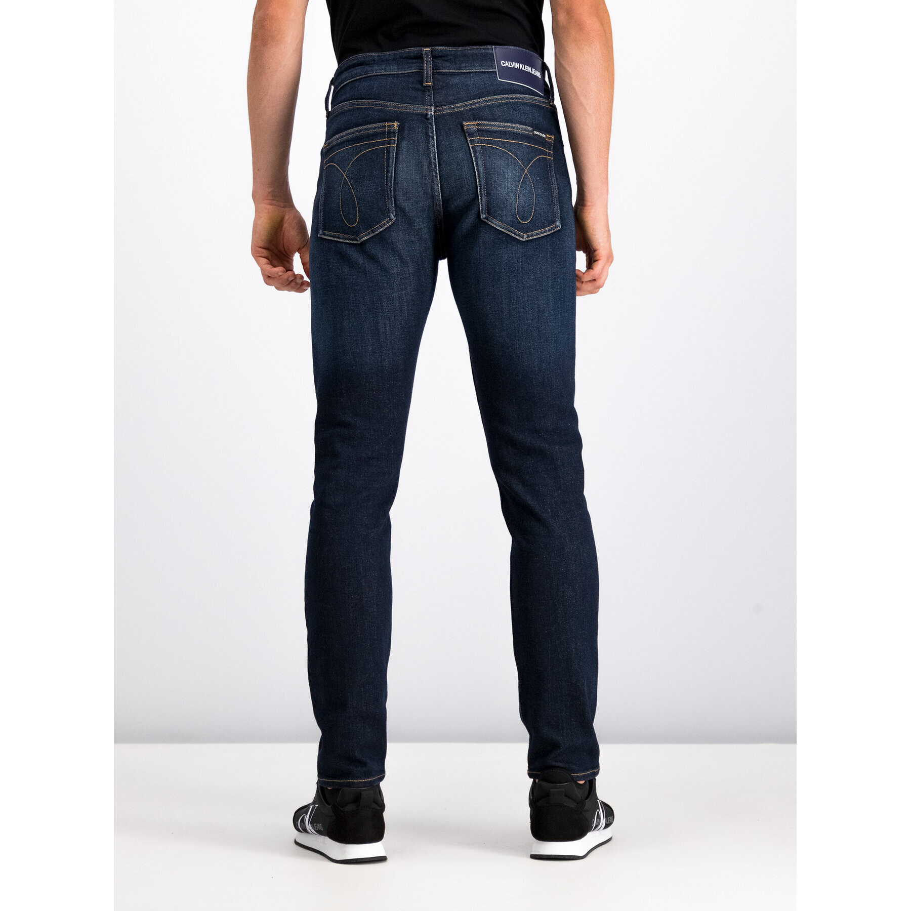 Calvin Klein Jeans Дънки J30J312911 Тъмносин Slim Taper Fit - Pepit.bg