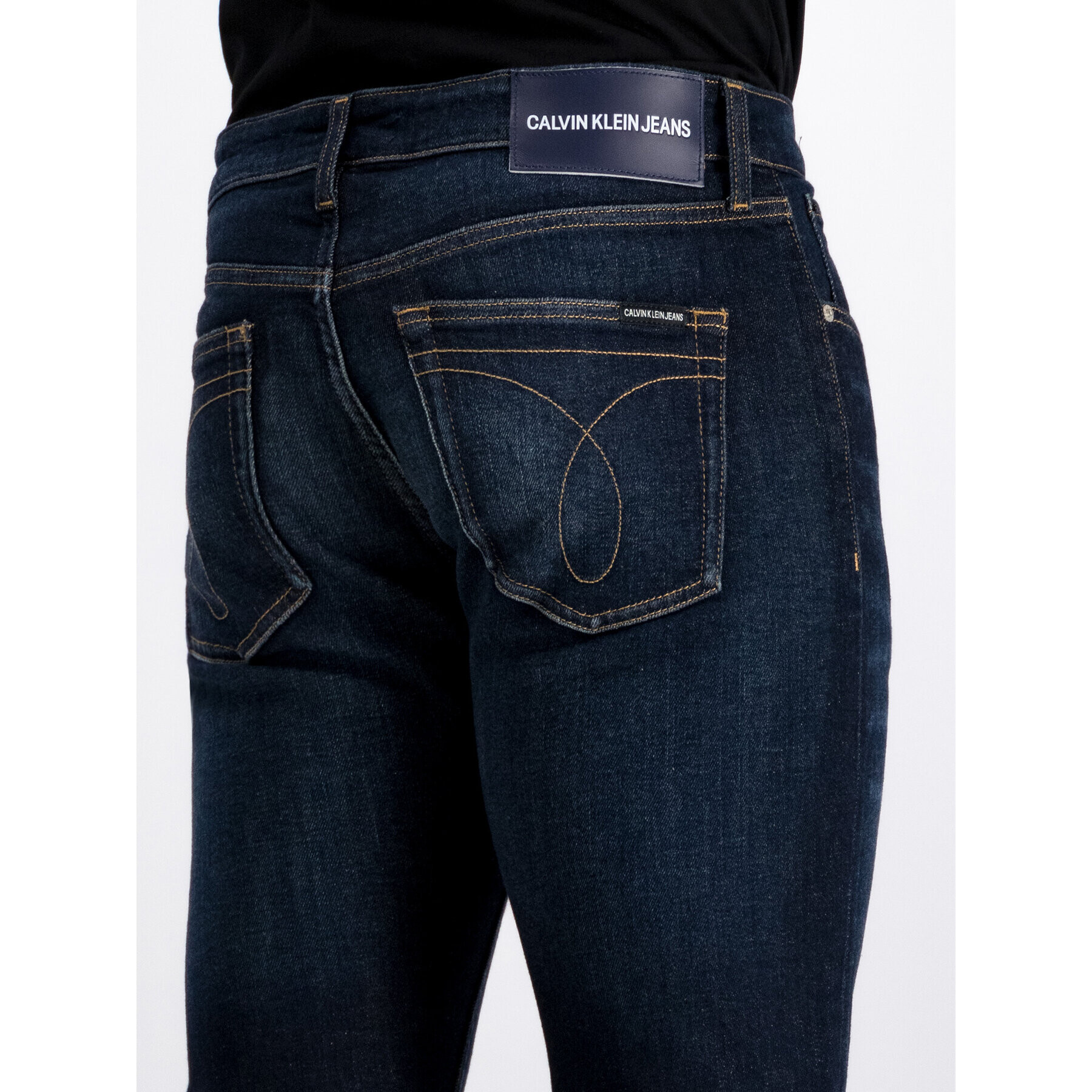 Calvin Klein Jeans Дънки J30J312911 Тъмносин Slim Taper Fit - Pepit.bg