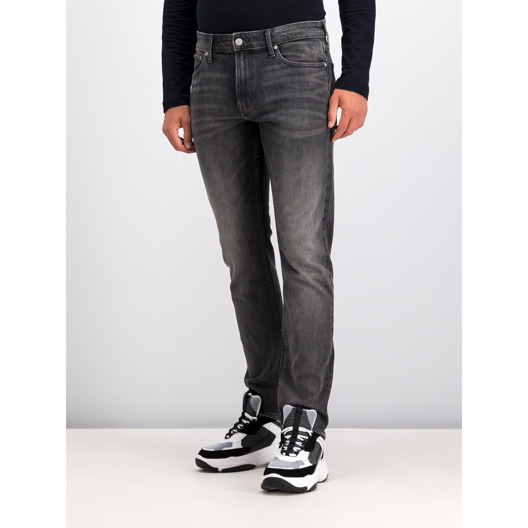 Calvin Klein Jeans Дънки J30J313078 Сив Slim Fit - Pepit.bg