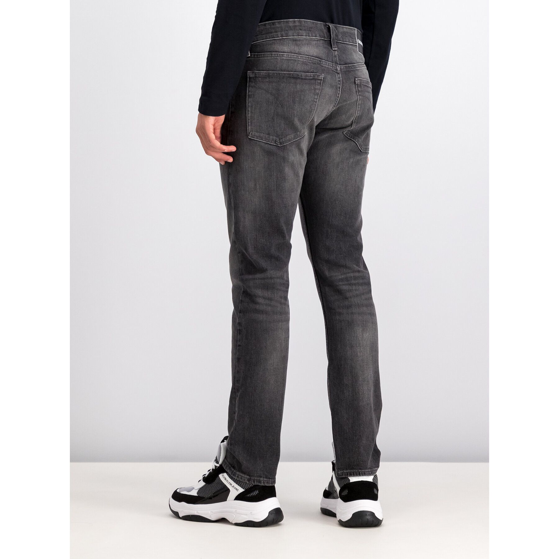 Calvin Klein Jeans Дънки J30J313078 Сив Slim Fit - Pepit.bg