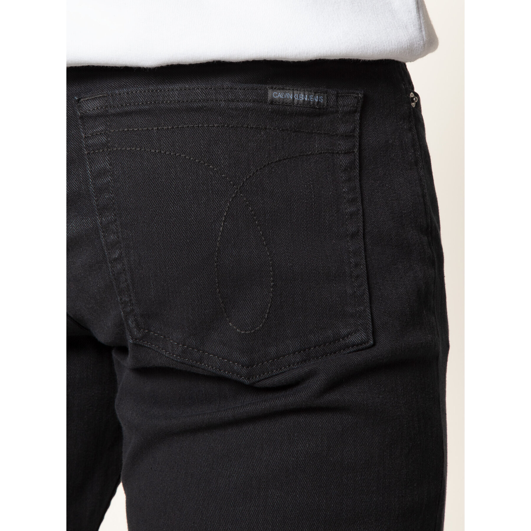 Calvin Klein Jeans Дънки J30J314546 Черен Slim Fit - Pepit.bg