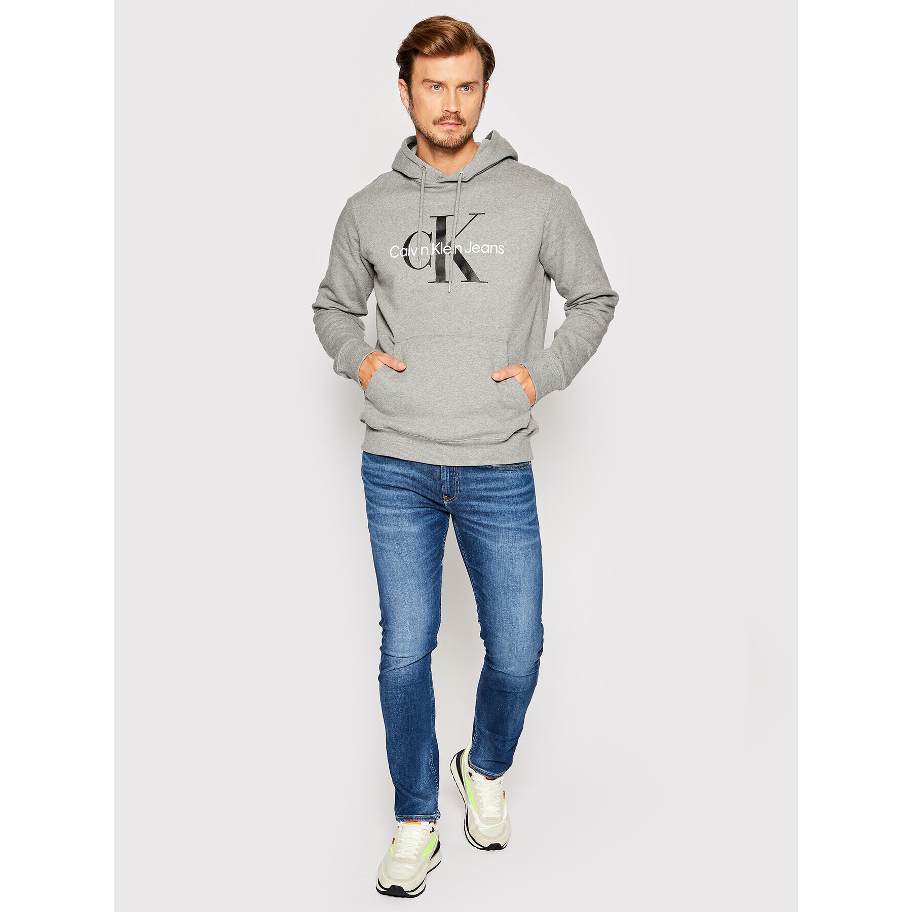 Calvin Klein Jeans Дънки J30J315354 Син Slim Fit - Pepit.bg