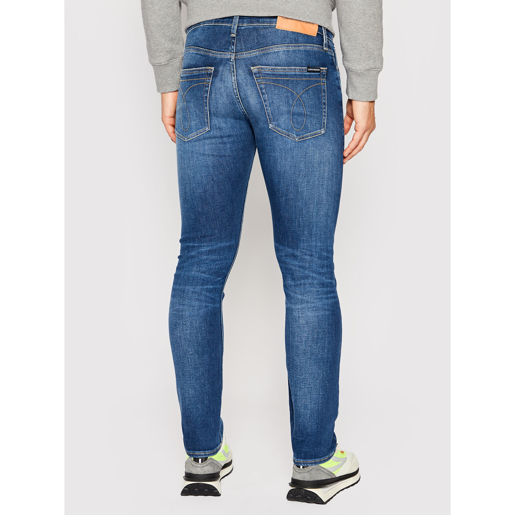 Calvin Klein Jeans Дънки J30J315354 Син Slim Fit - Pepit.bg