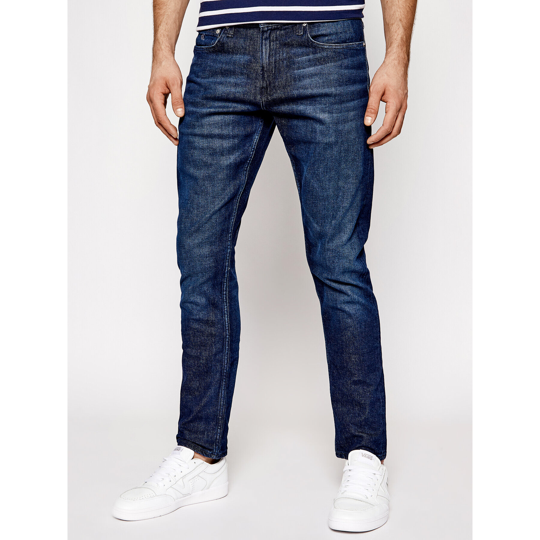 Calvin Klein Jeans Дънки J30J315568 Тъмносин Slim Fit - Pepit.bg