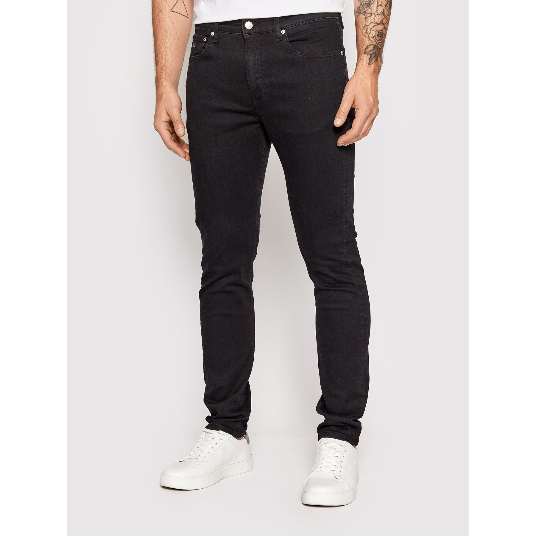 Calvin Klein Jeans Дънки J30J315935 Черен Slim Fit - Pepit.bg