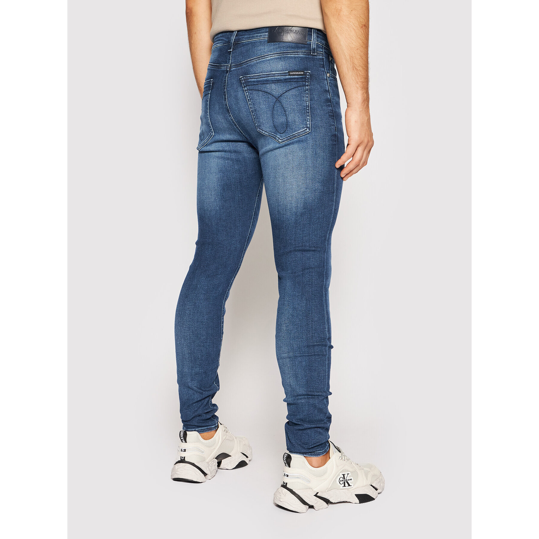 Calvin Klein Jeans Дънки J30J317796 Тъмносин Super Skinny Fit - Pepit.bg