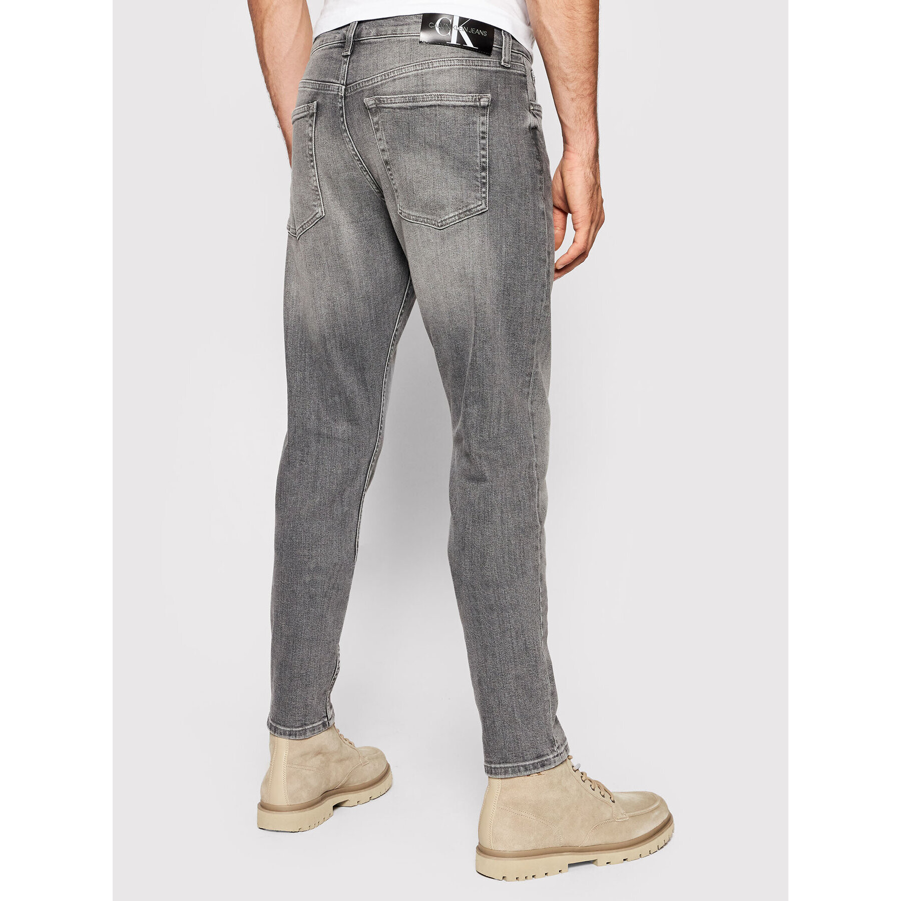 Calvin Klein Jeans Дънки J30J318887 Сив Slim Fit - Pepit.bg