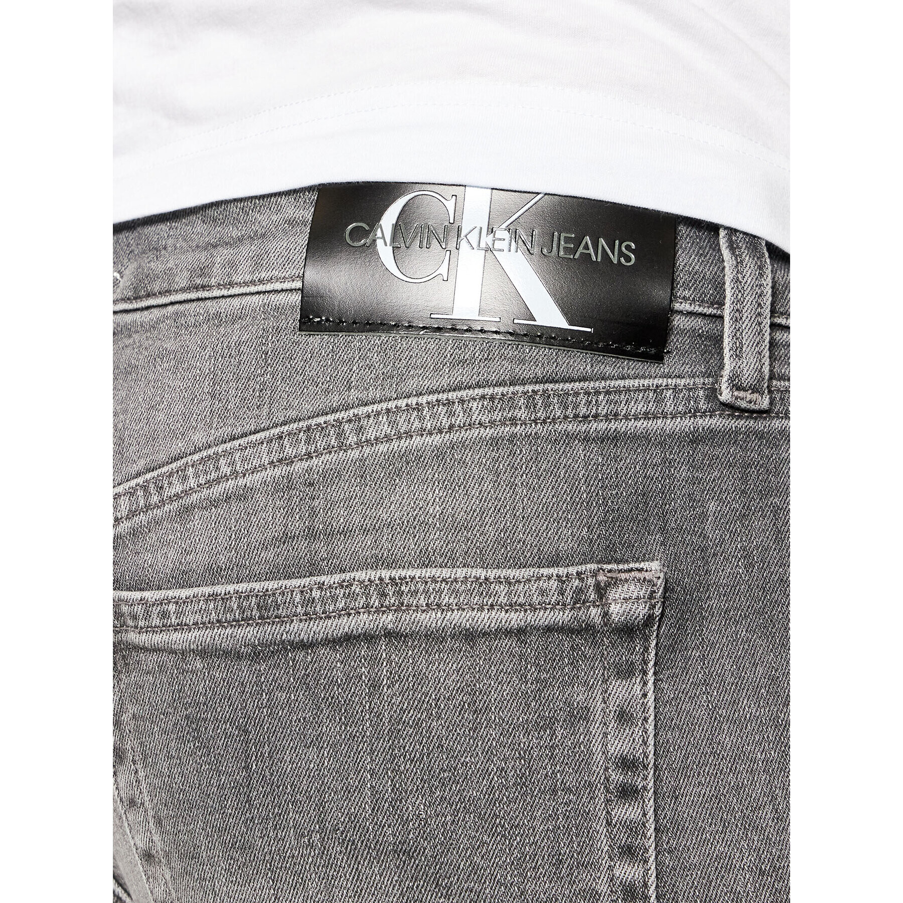 Calvin Klein Jeans Дънки J30J318887 Сив Slim Fit - Pepit.bg