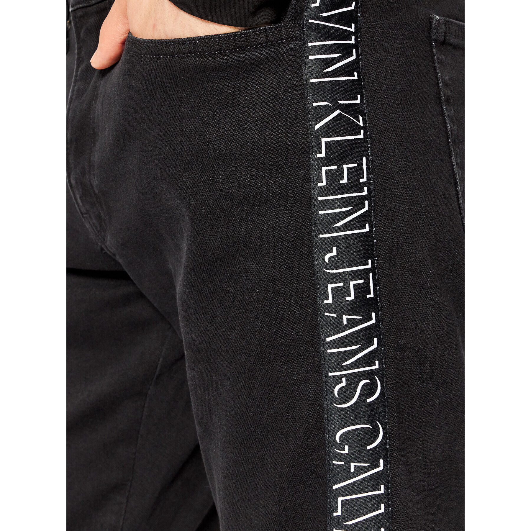 Calvin Klein Jeans Дънки J30J318966 Черен Slim Fit - Pepit.bg