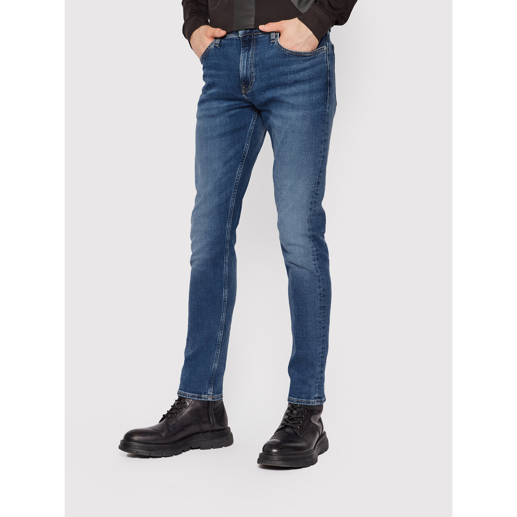 Calvin Klein Jeans Дънки J30J318976 Син Slim Fit - Pepit.bg
