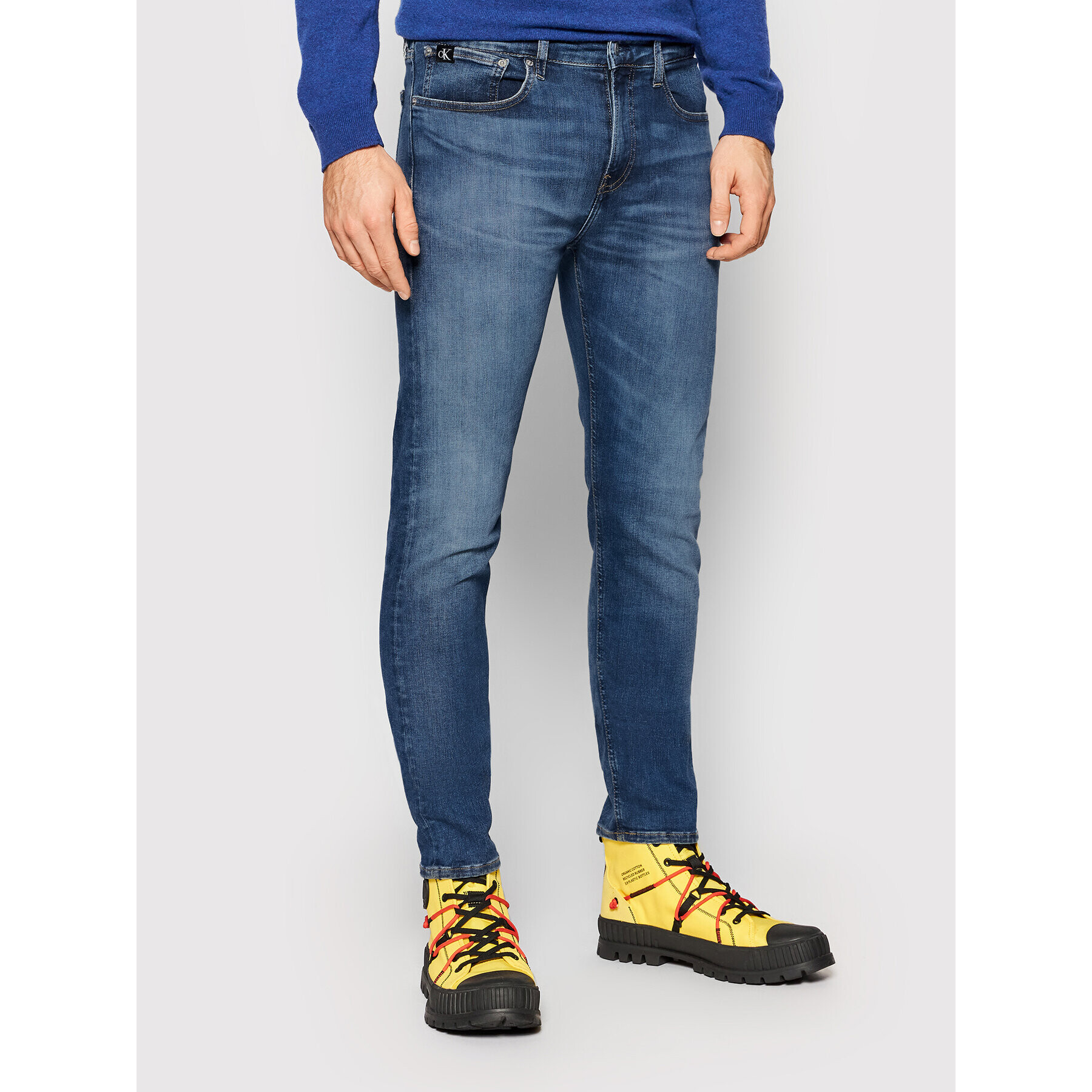 Calvin Klein Jeans Дънки J30J319035 Син Skinny Fit - Pepit.bg