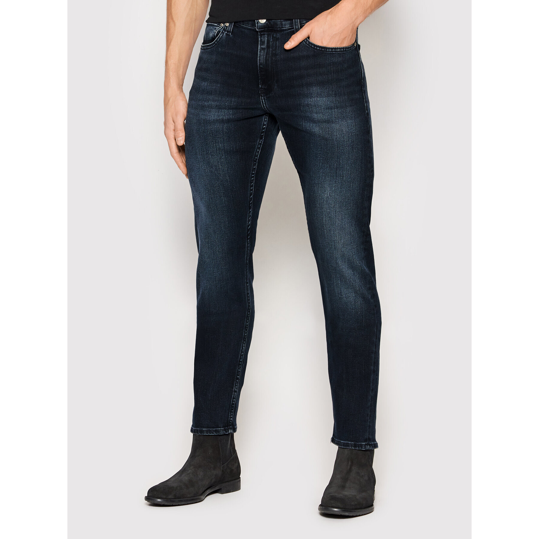 Calvin Klein Jeans Дънки J30J319846 Тъмносин Slim Fit - Pepit.bg