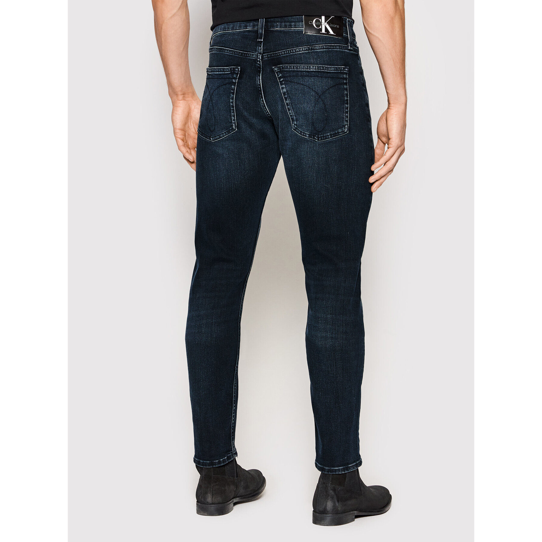 Calvin Klein Jeans Дънки J30J319846 Тъмносин Slim Fit - Pepit.bg