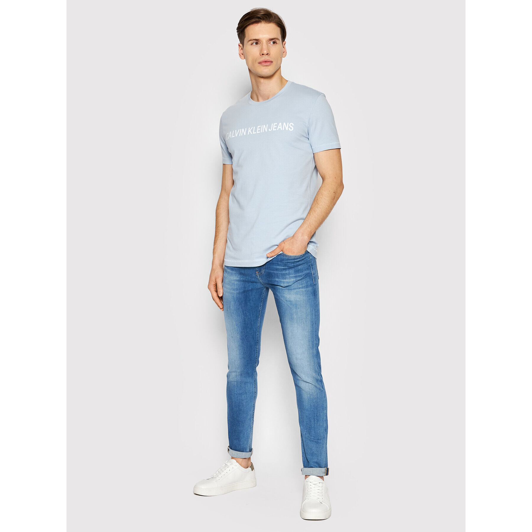 Calvin Klein Jeans Дънки J30J319864 Син Skinny Fit - Pepit.bg