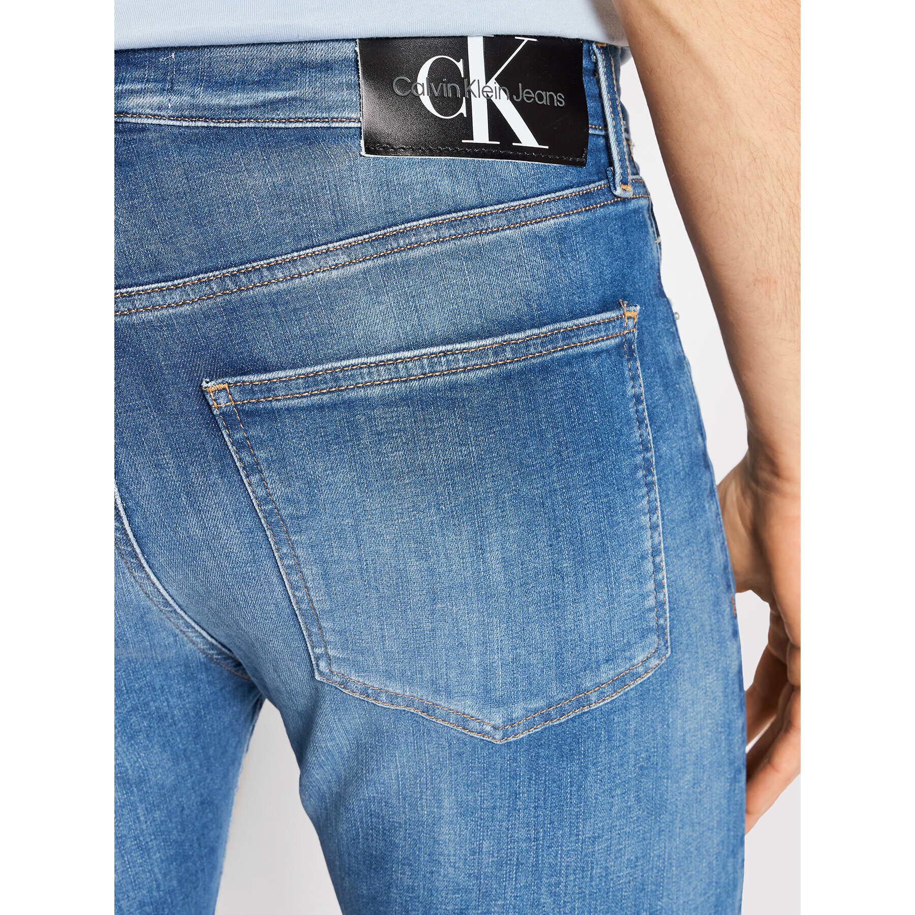 Calvin Klein Jeans Дънки J30J319864 Син Skinny Fit - Pepit.bg