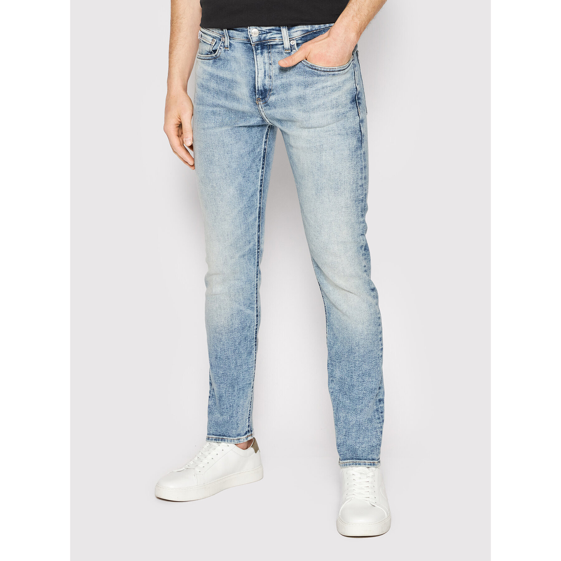 Calvin Klein Jeans Дънки J30J319873 Син Skinny Fit - Pepit.bg