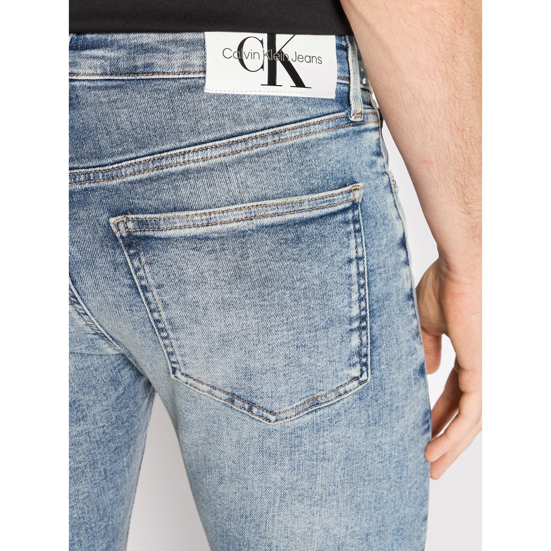 Calvin Klein Jeans Дънки J30J319873 Син Skinny Fit - Pepit.bg