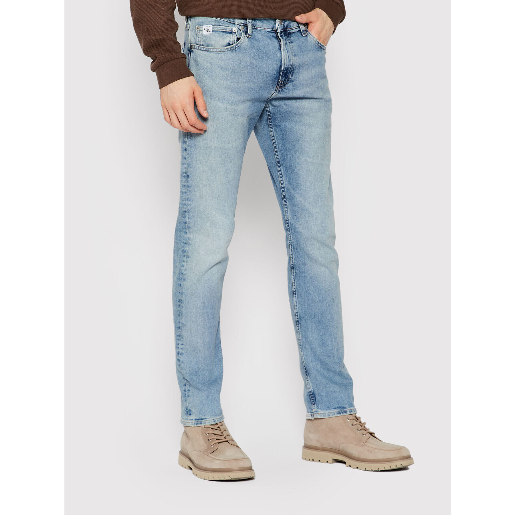 Calvin Klein Jeans Дънки J30J319968 Син Slim Fit - Pepit.bg