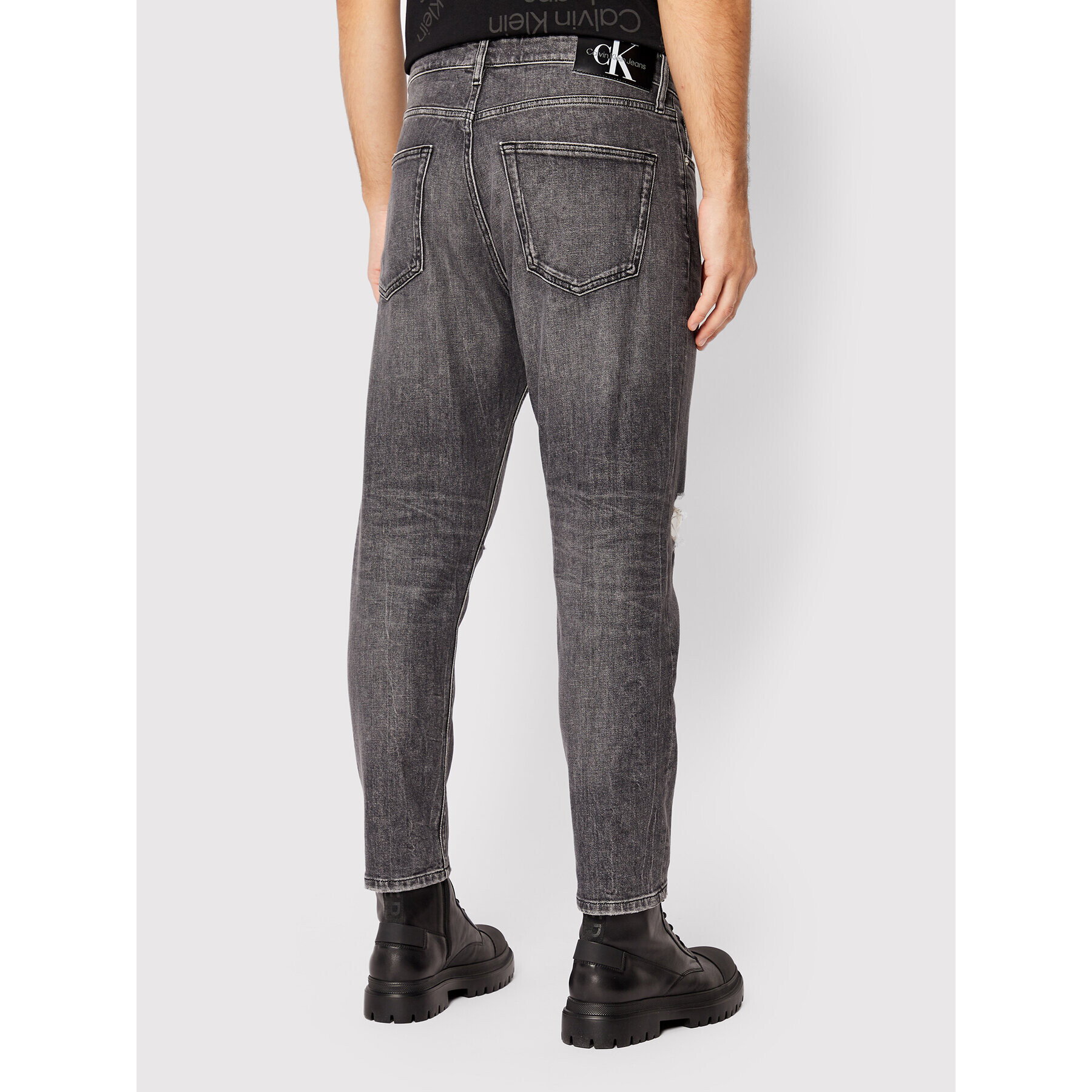 Calvin Klein Jeans Дънки J30J320444 Сив Regular Fit - Pepit.bg
