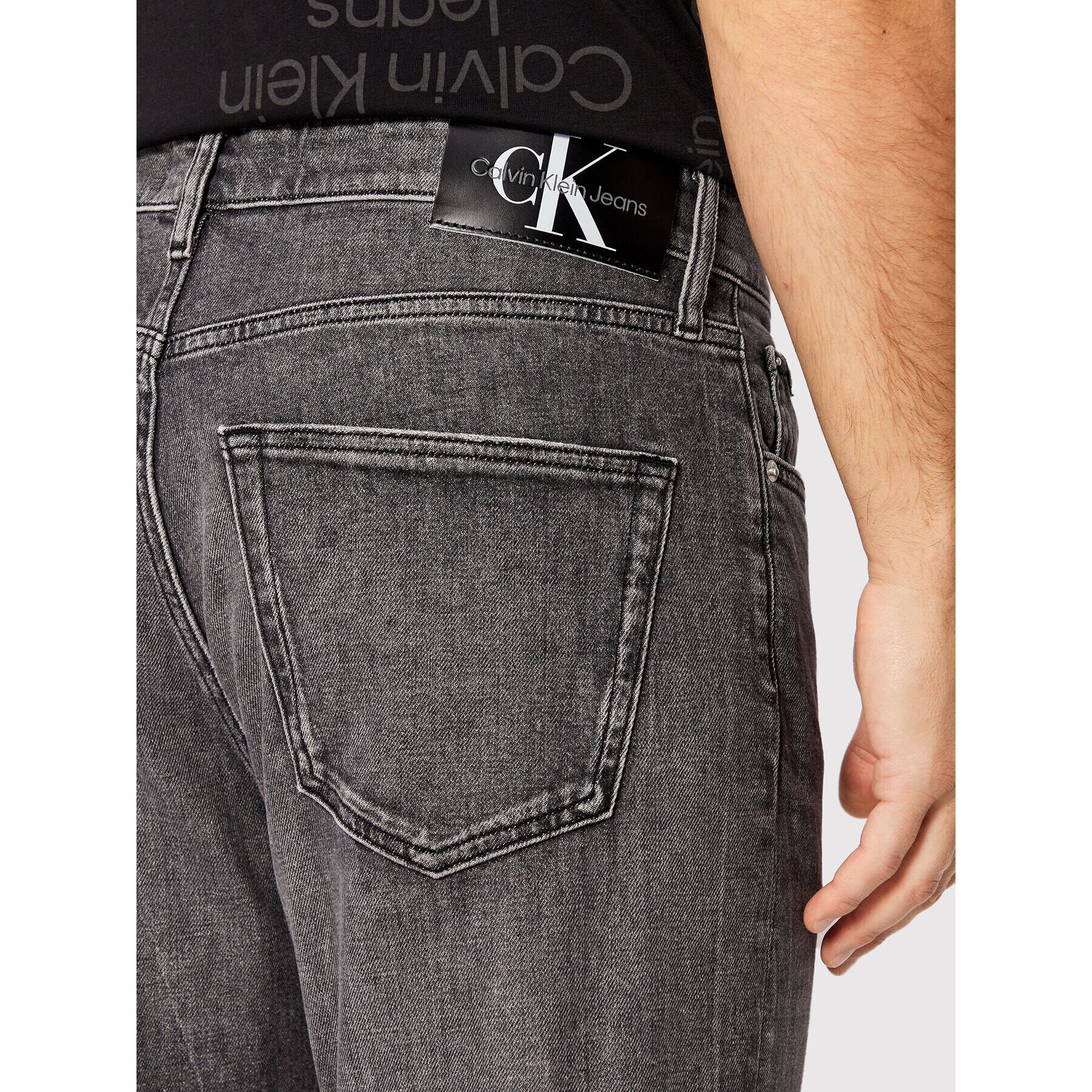Calvin Klein Jeans Дънки J30J320444 Сив Regular Fit - Pepit.bg