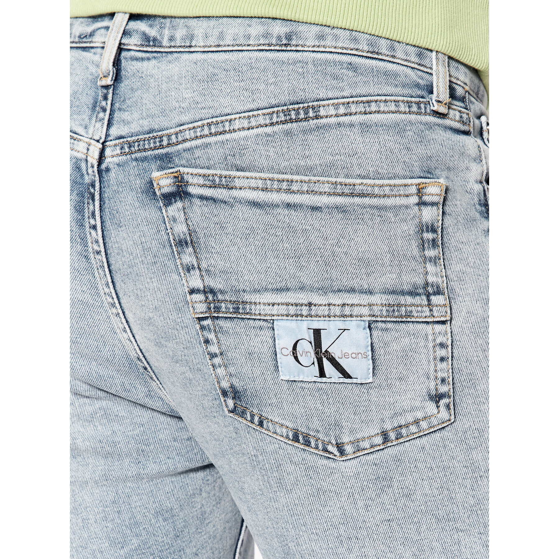 Calvin Klein Jeans Дънки J30J320449 Син Slim Taper Fit - Pepit.bg