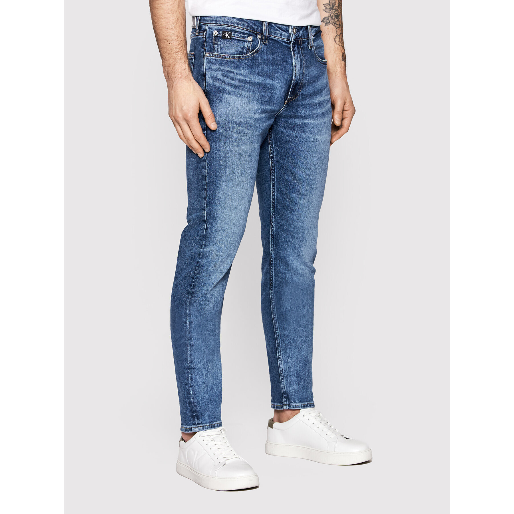 Calvin Klein Jeans Дънки J30J320450 Син Slim Fit - Pepit.bg