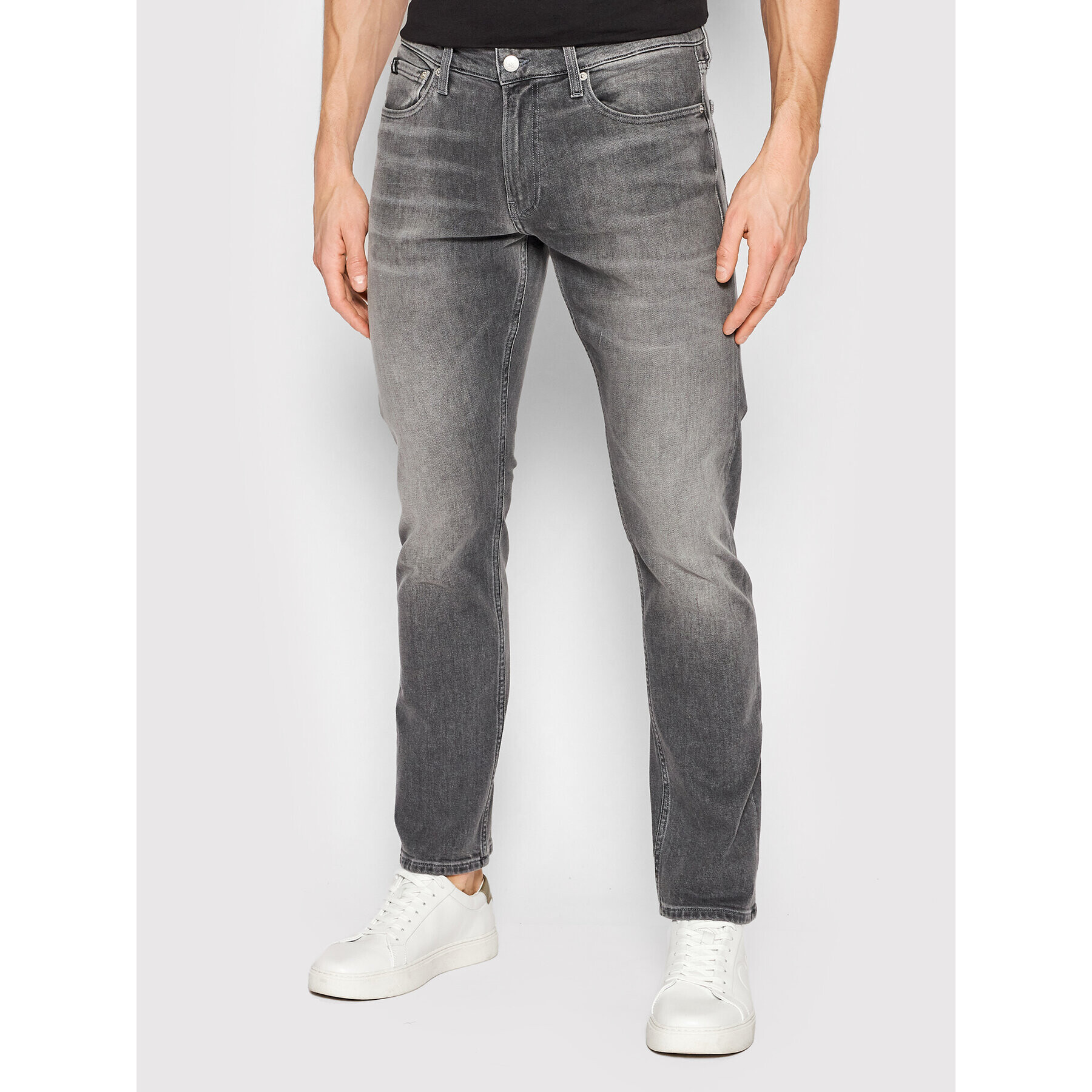 Calvin Klein Jeans Дънки J30J320453 Сив Slim Fit - Pepit.bg